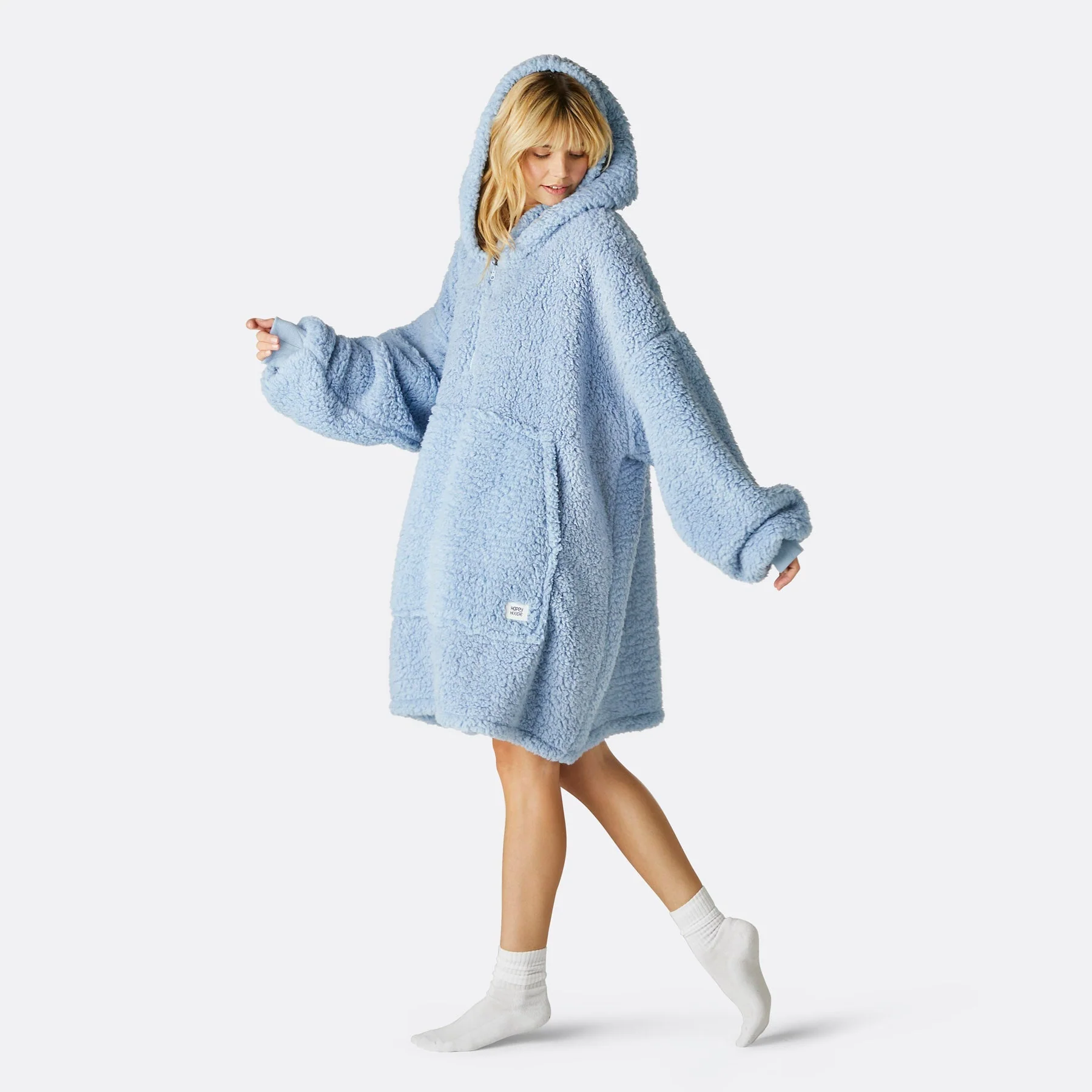 Blue Sherpa HappyHoodie - Image 4