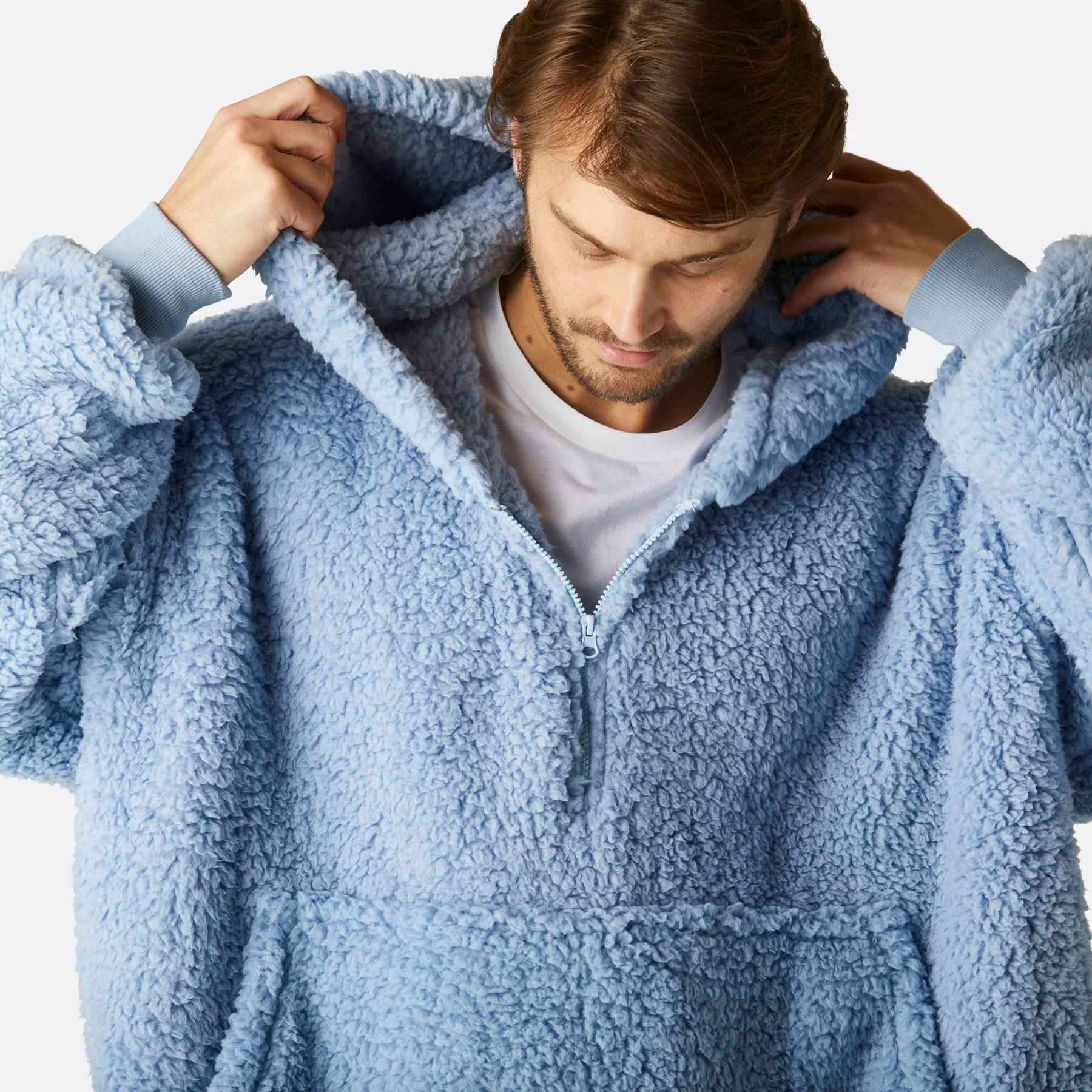 Blue Sherpa HappyHoodie - Image 8