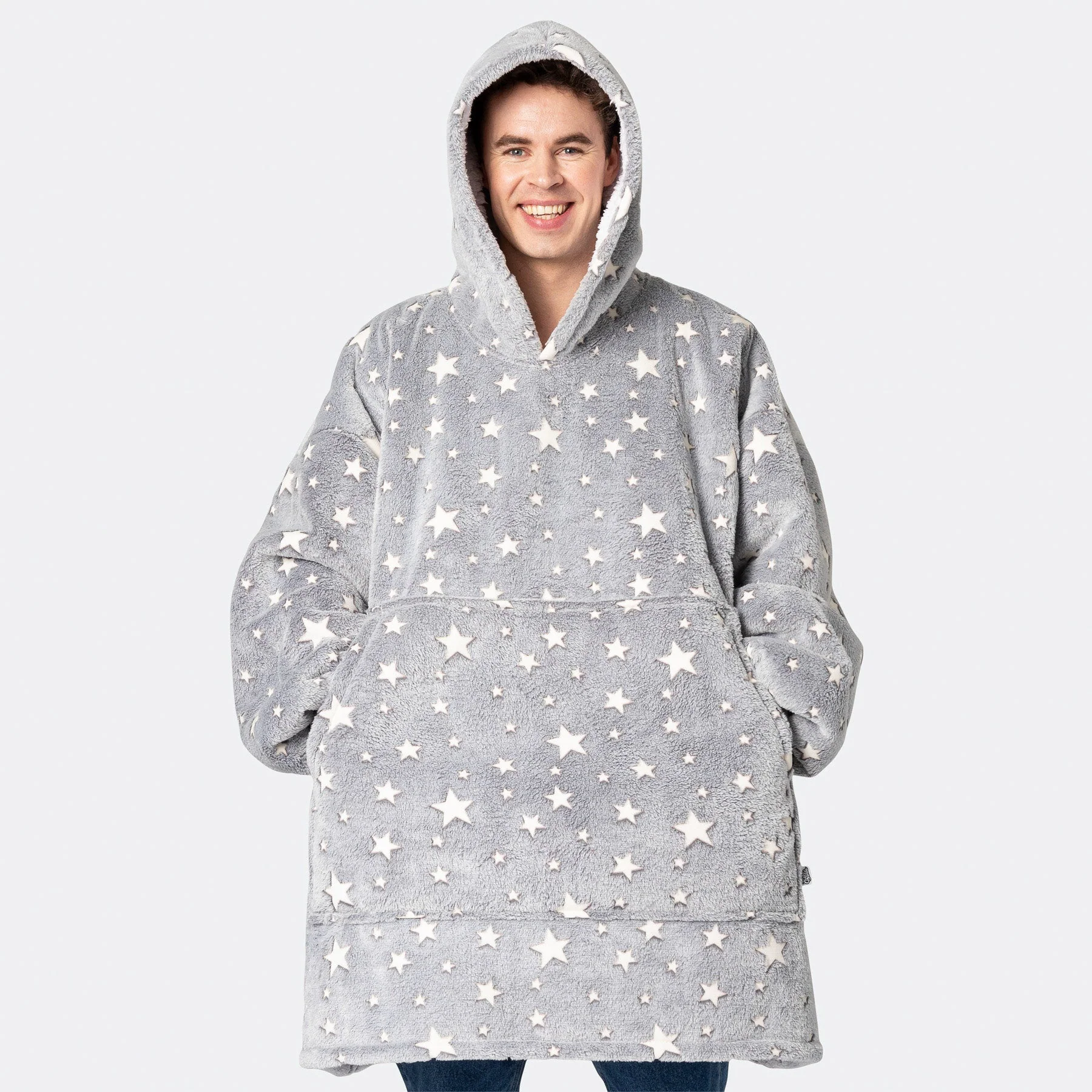 Grey Stars HappyHoodie - Image 6