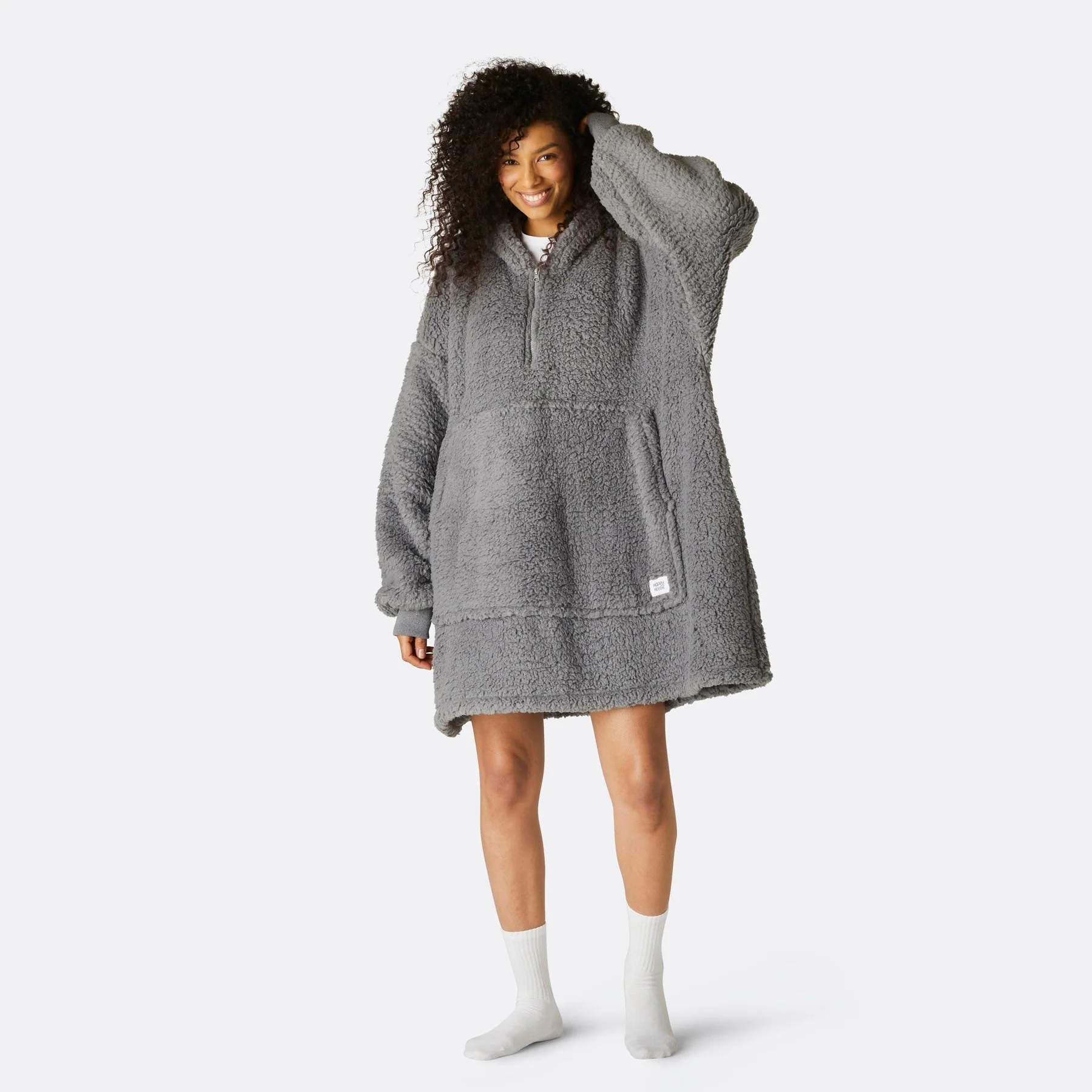 Grey Sherpa HappyHoodie - Image 3