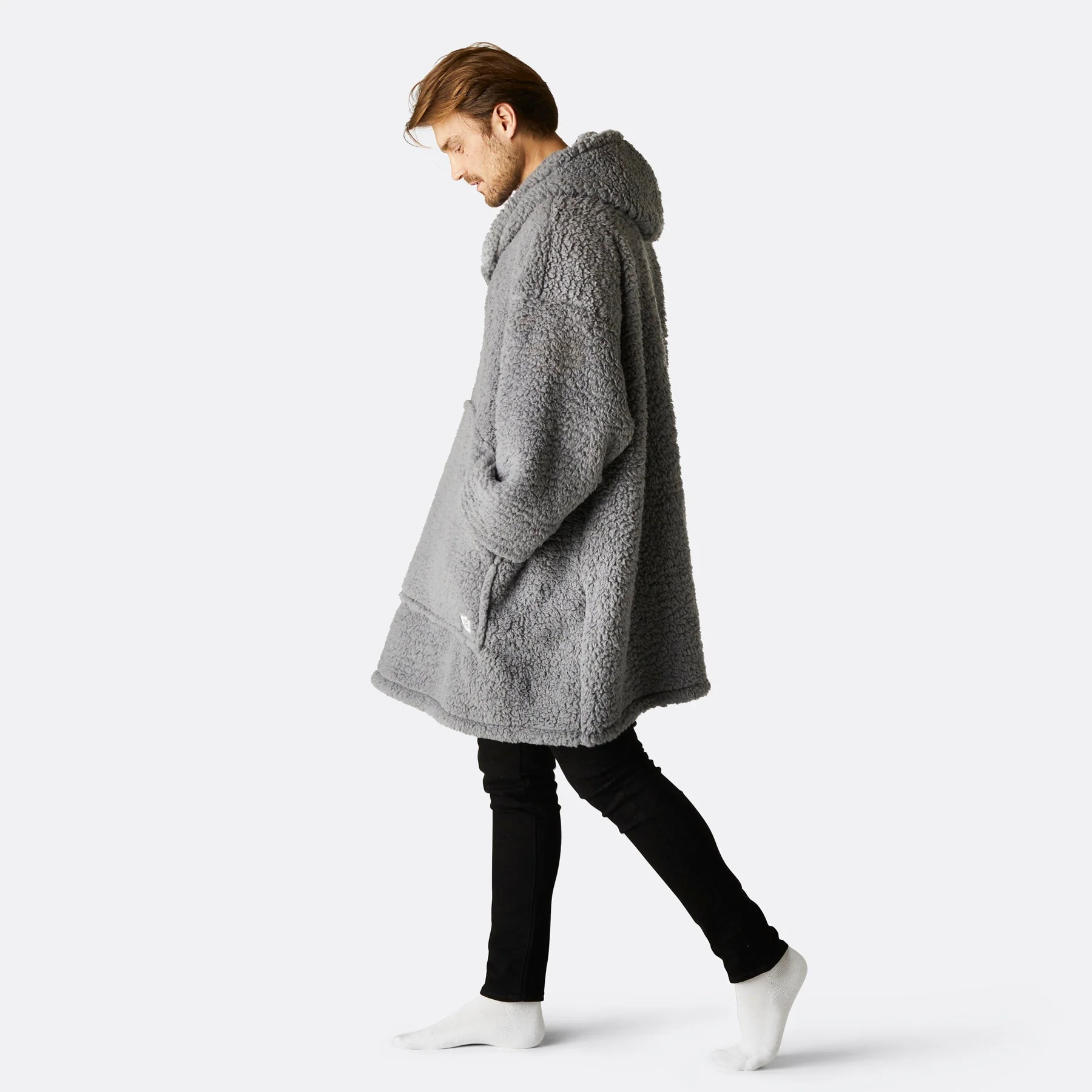 Grey Sherpa HappyHoodie - Image 5