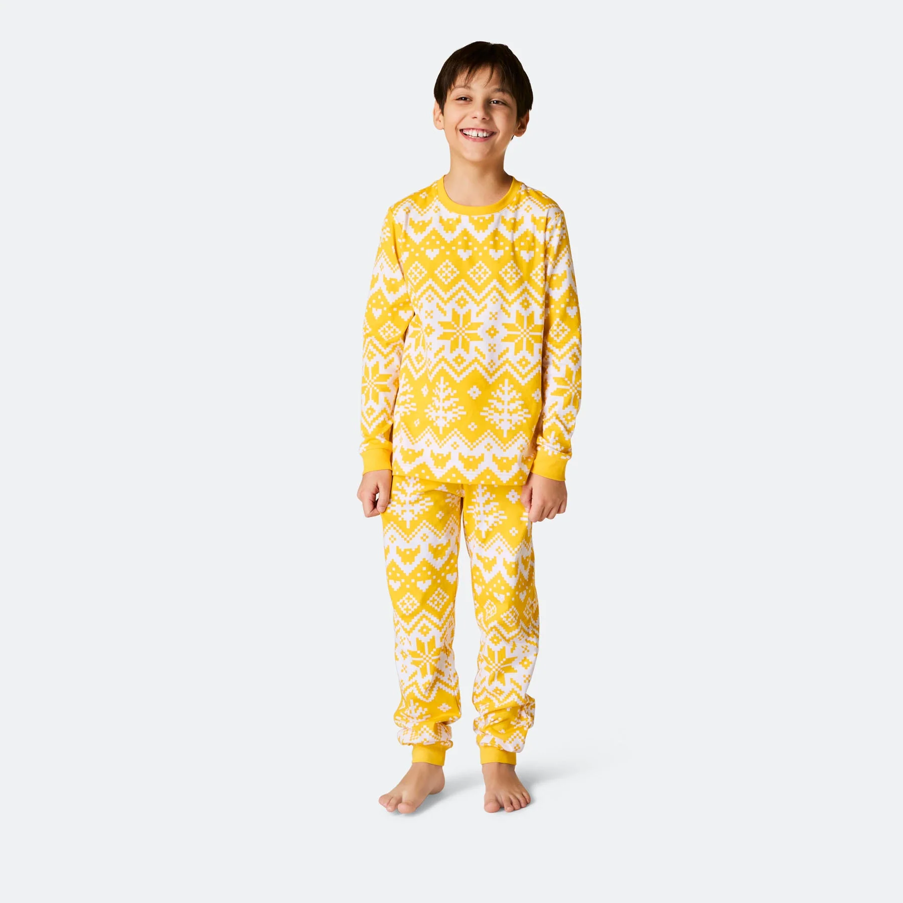 Kids' Knit Print Easter Pyjamas - Image 3