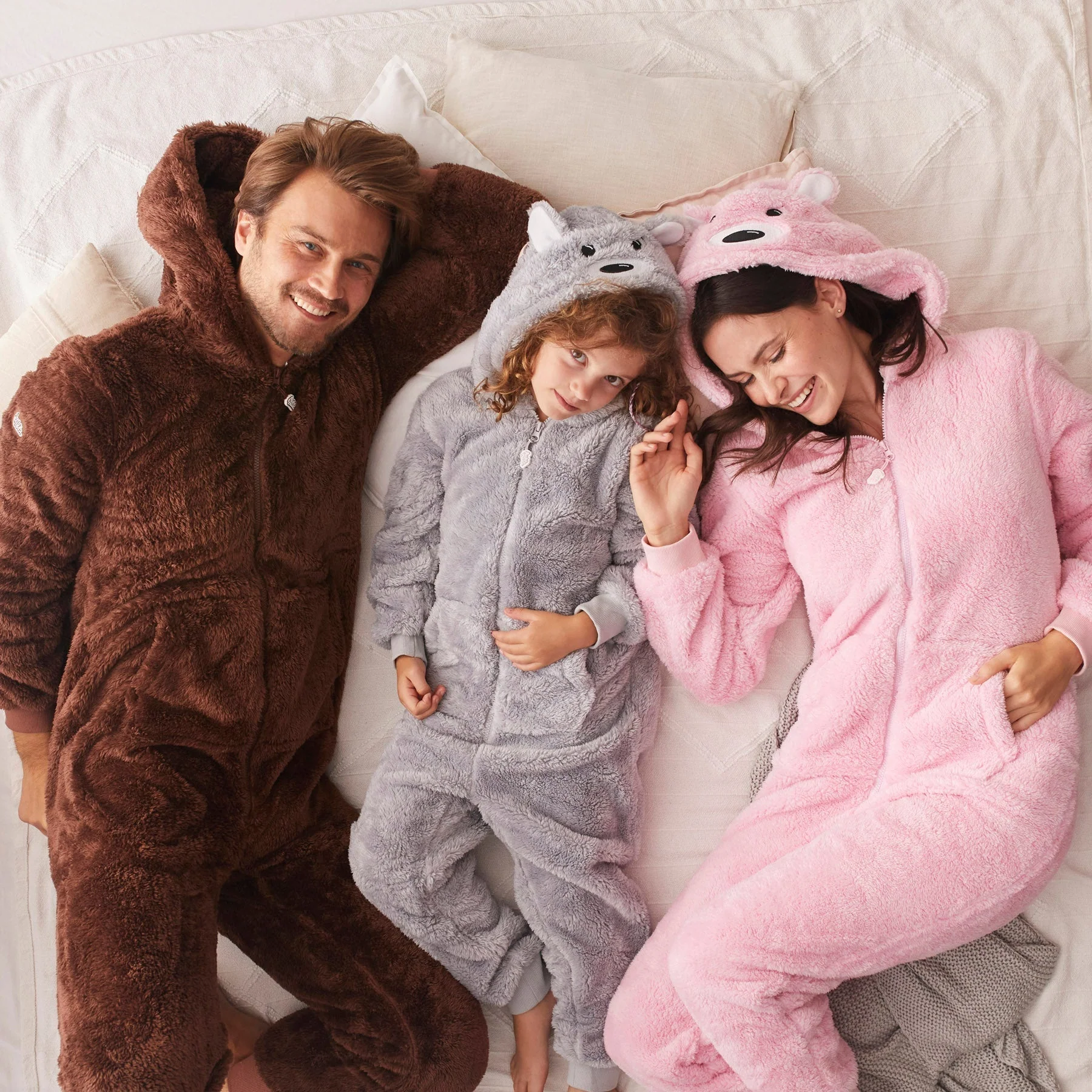 Kids' Pink Teddy Bear Onesie - Image 3