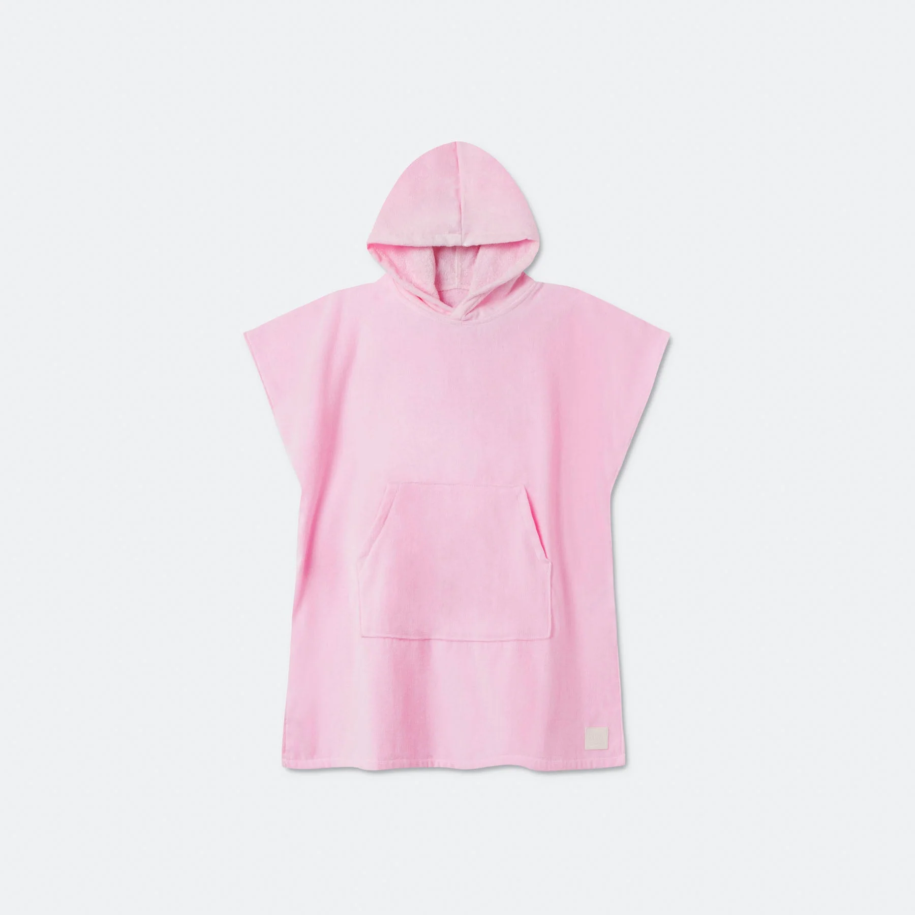 Kids' Bubblegum Pink Towel Poncho - Image 6