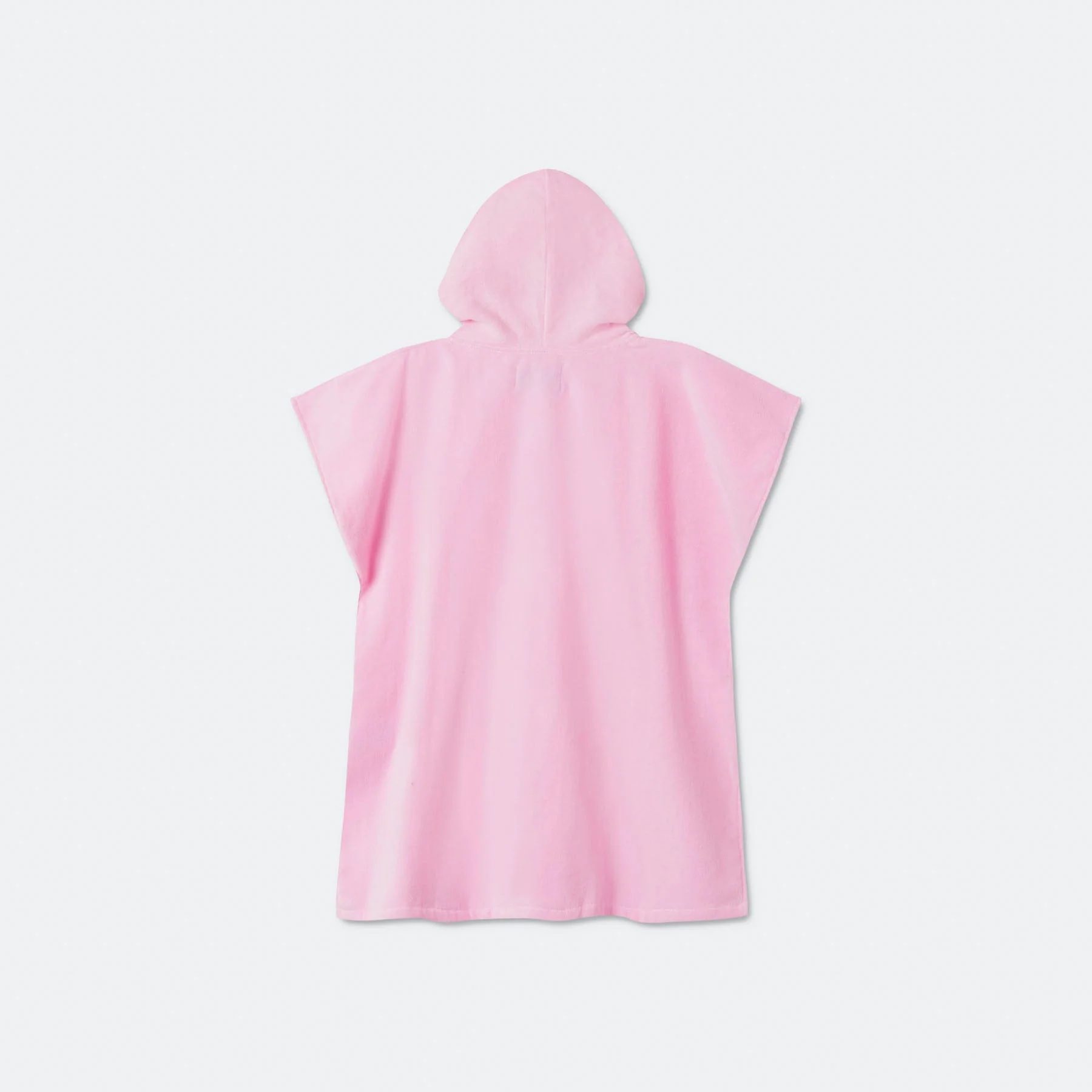 Kids' Bubblegum Pink Towel Poncho - Image 7