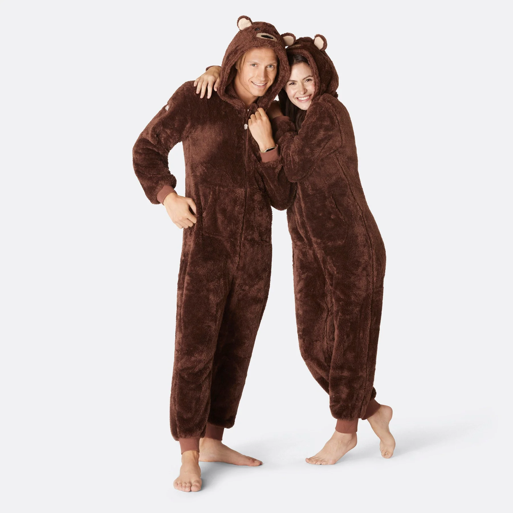 Men's Brown Teddy Bear Onesie - Image 3