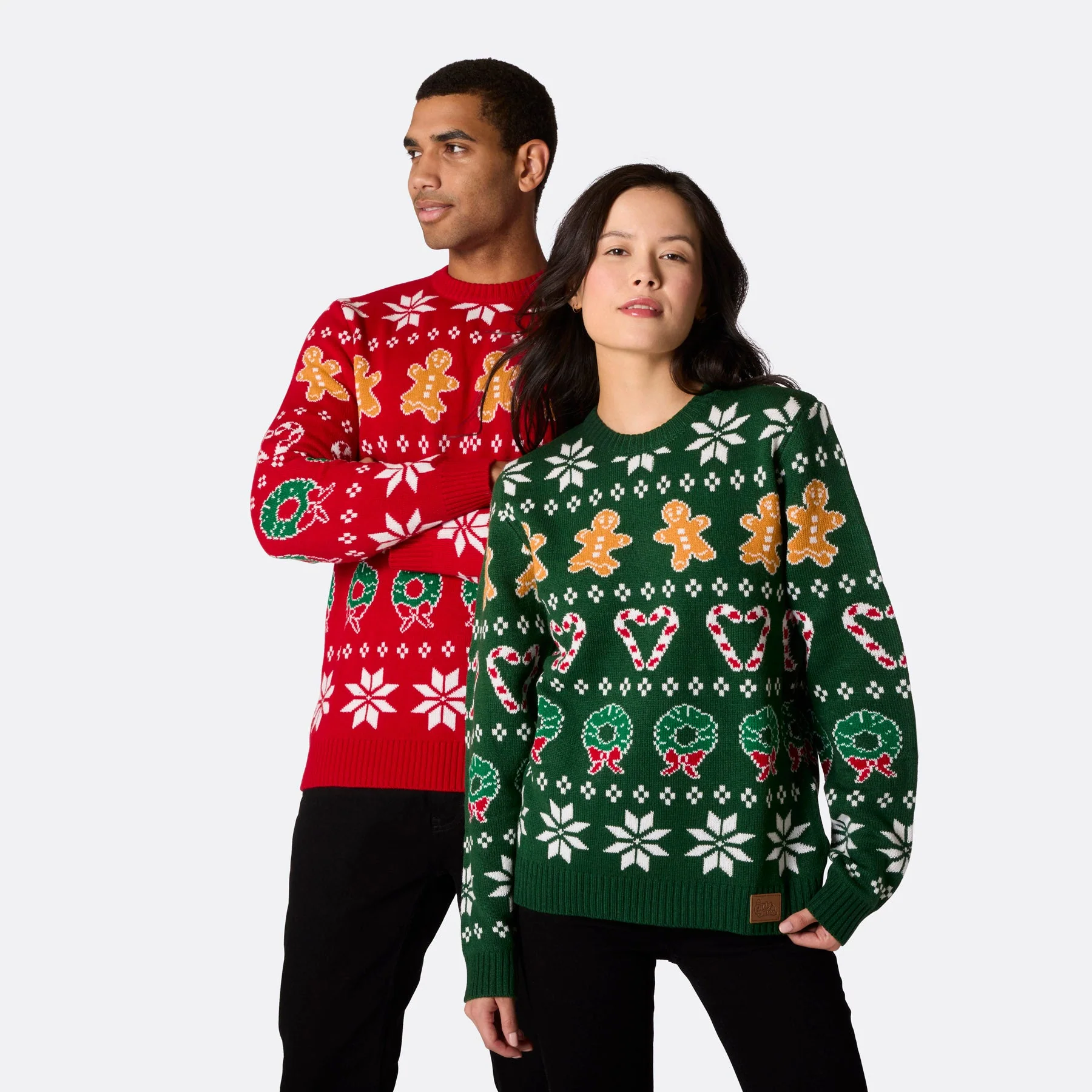 Men's Family Green Christmas Sweater - Image 6