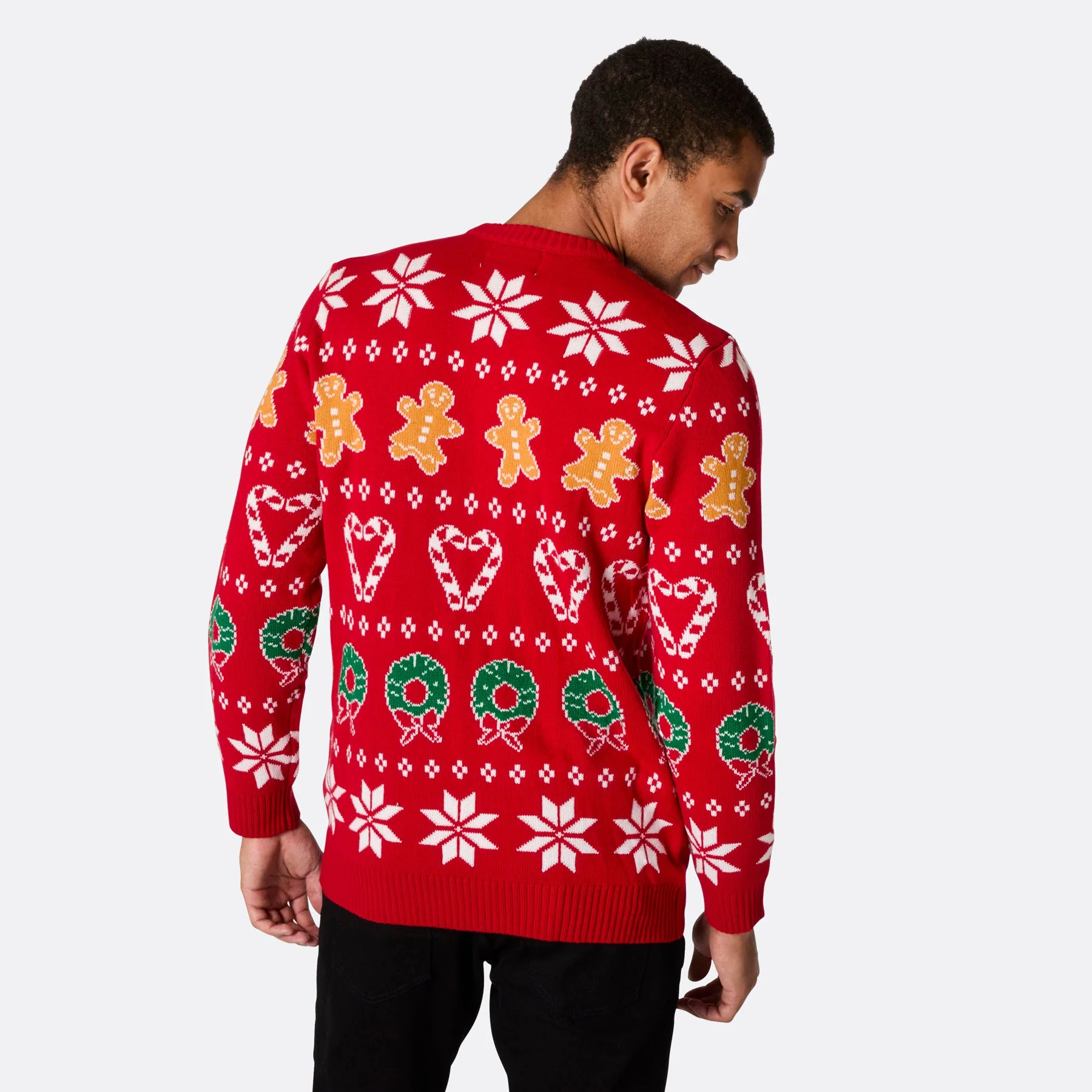 Men's Family Red Christmas Sweater - Image 3
