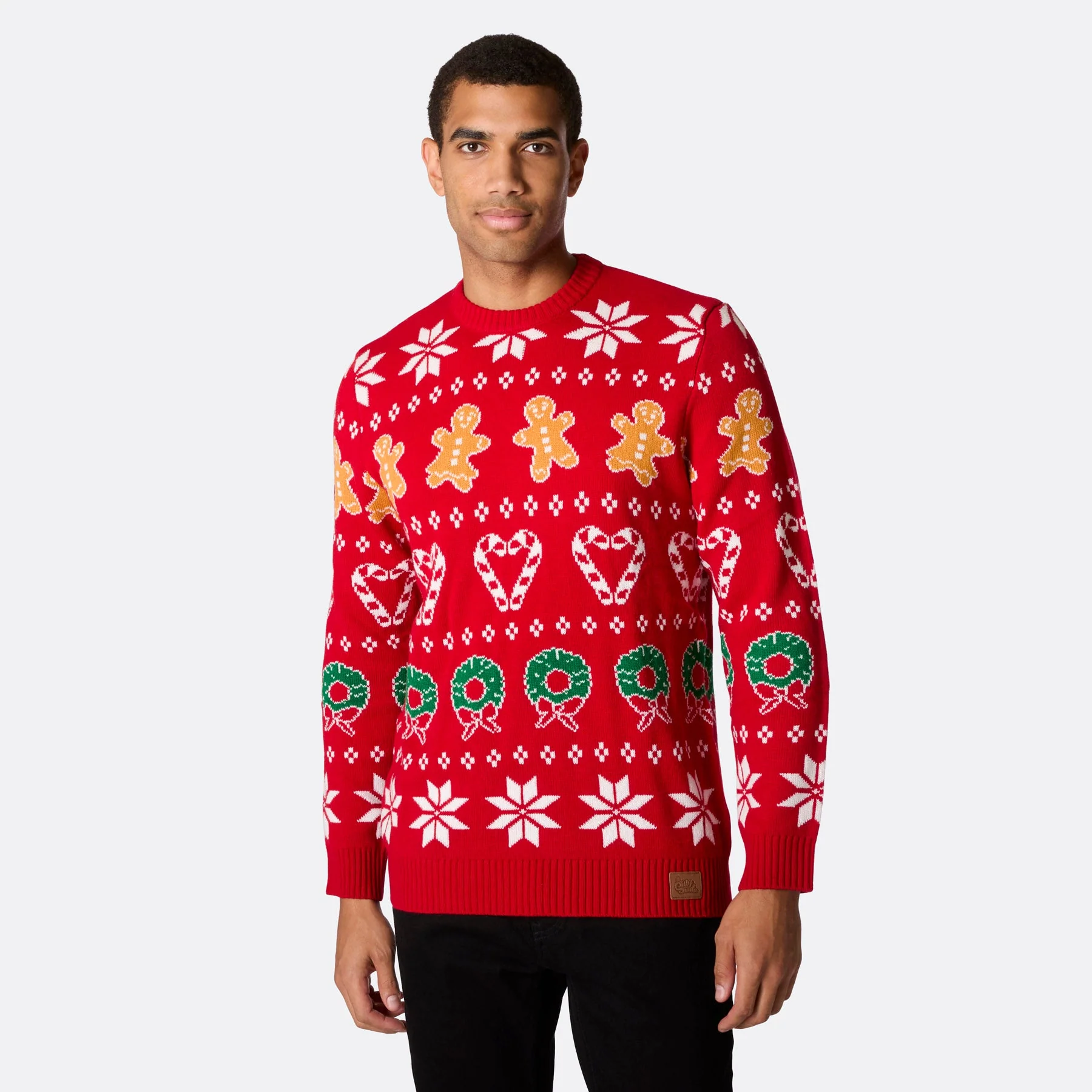 Men's Family Red Christmas Sweater - Image 4