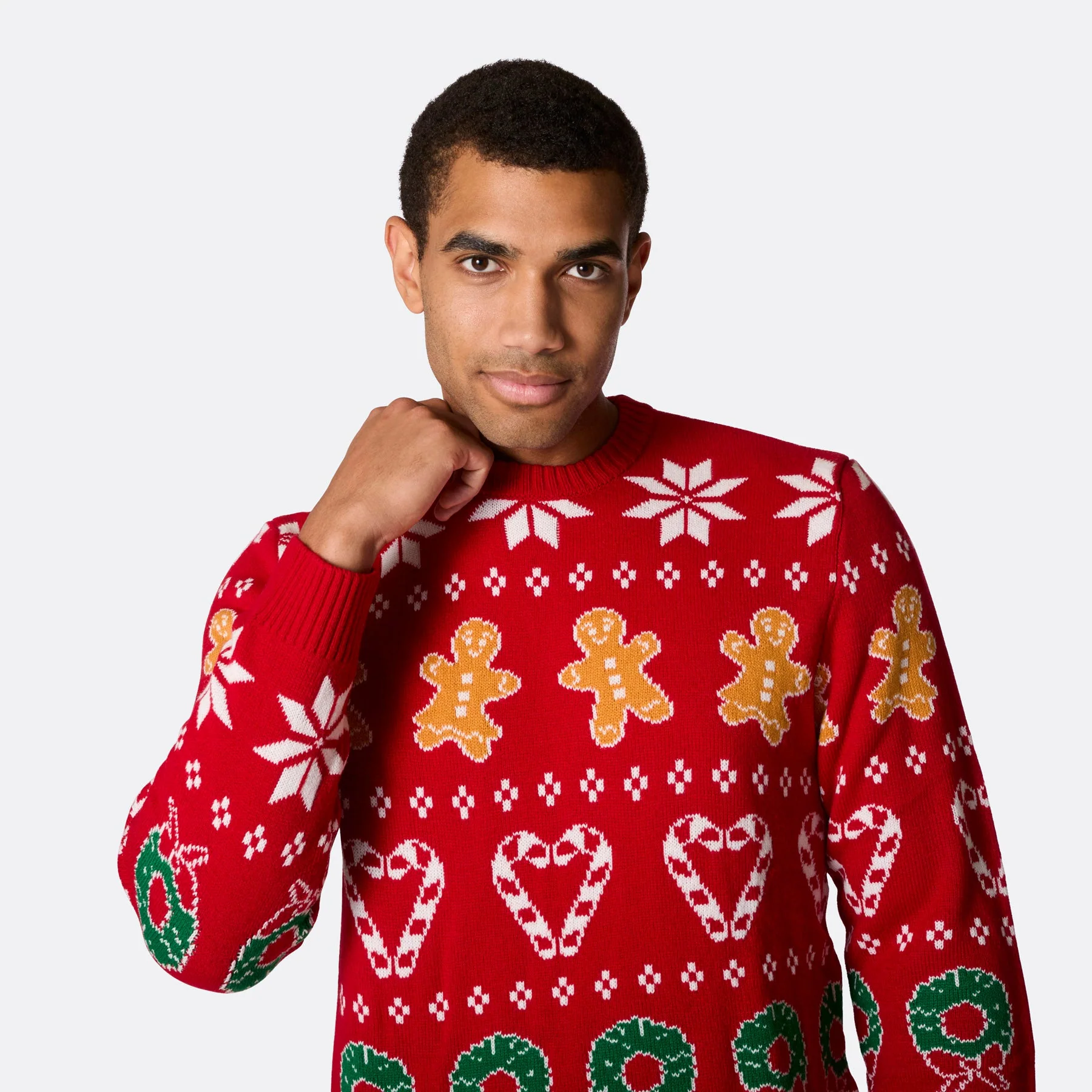 Men's Family Red Christmas Sweater - Image 5