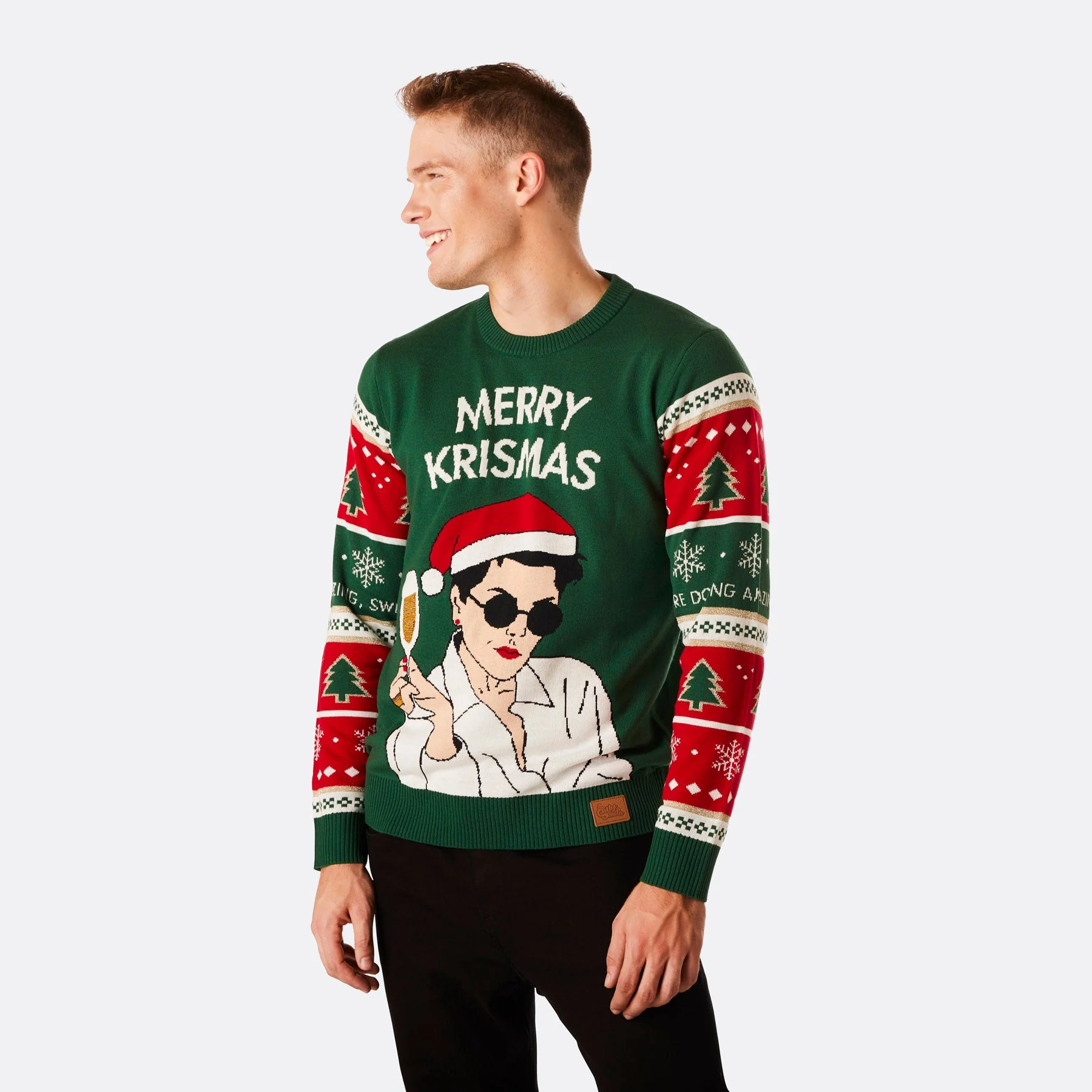 Men's Merry Krismas Christmas Sweater - Image 3