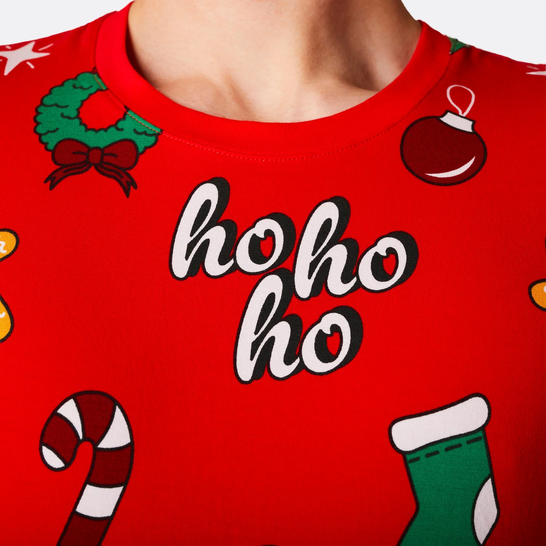 Men's Red Hohoho Christmas Pyjamas - Image 5