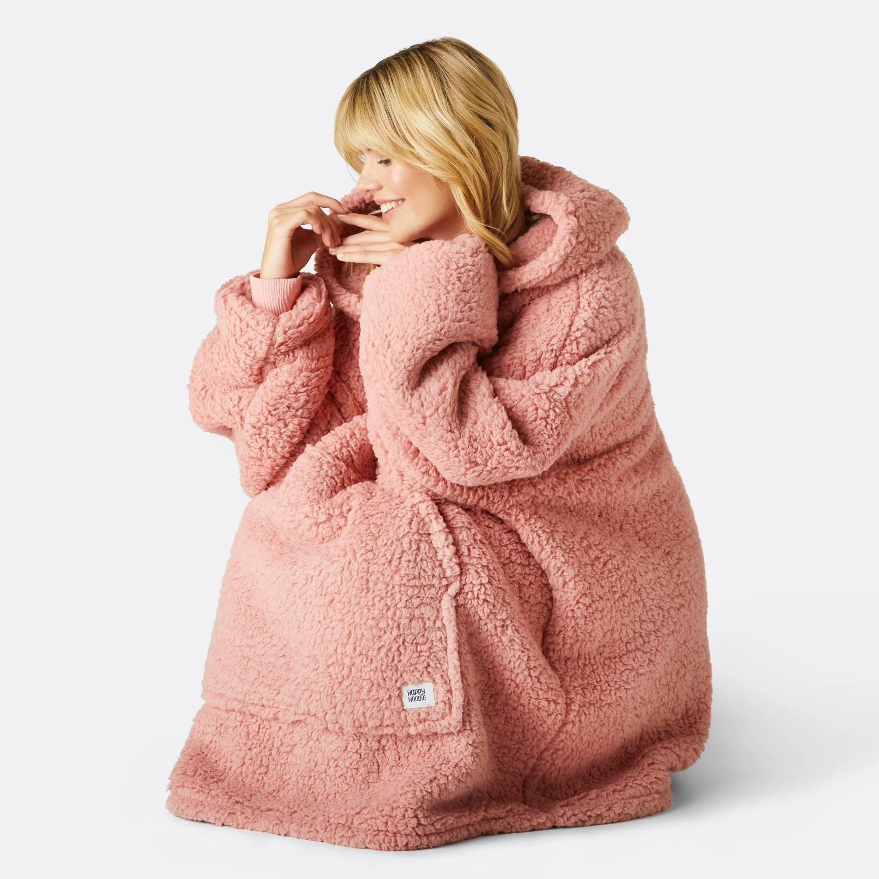 Pink Sherpa HappyHoodie - Image 5