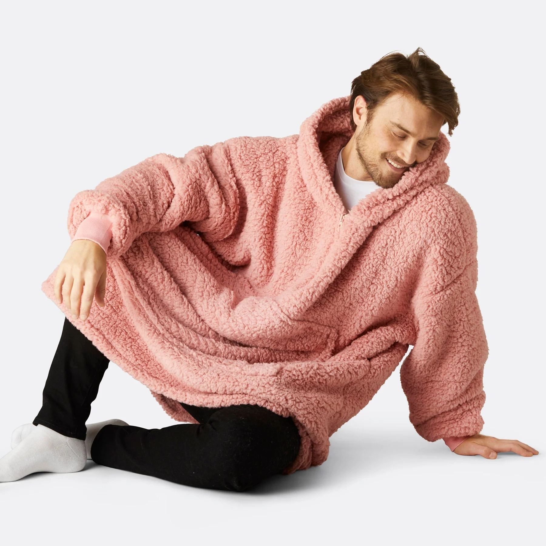 Pink Sherpa HappyHoodie - Image 7