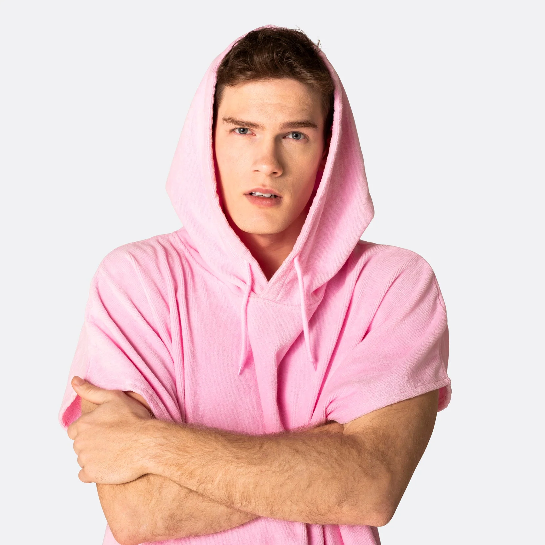 Bubblegum Pink Towel Poncho - Image 10