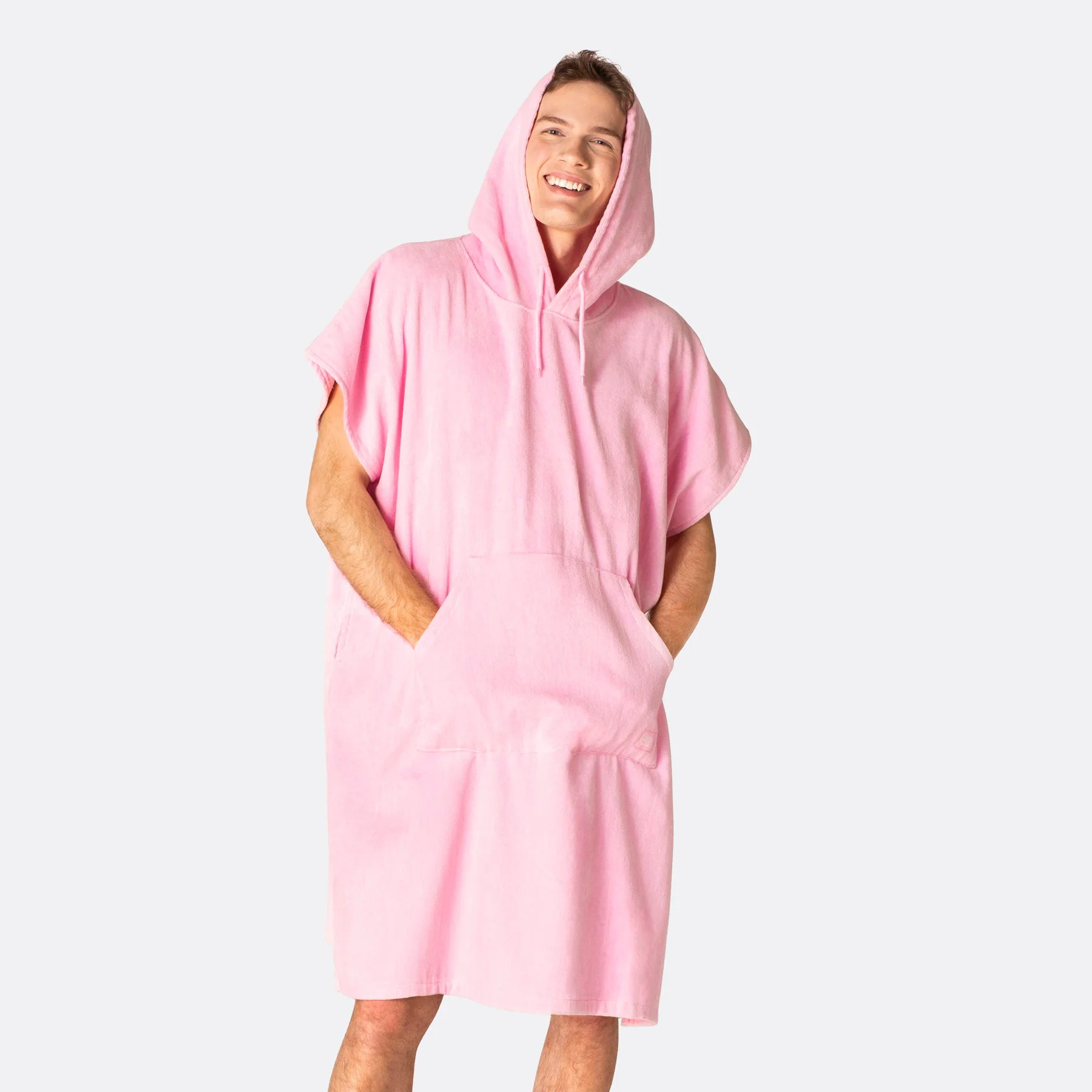 Bubblegum Pink Towel Poncho - Image 7