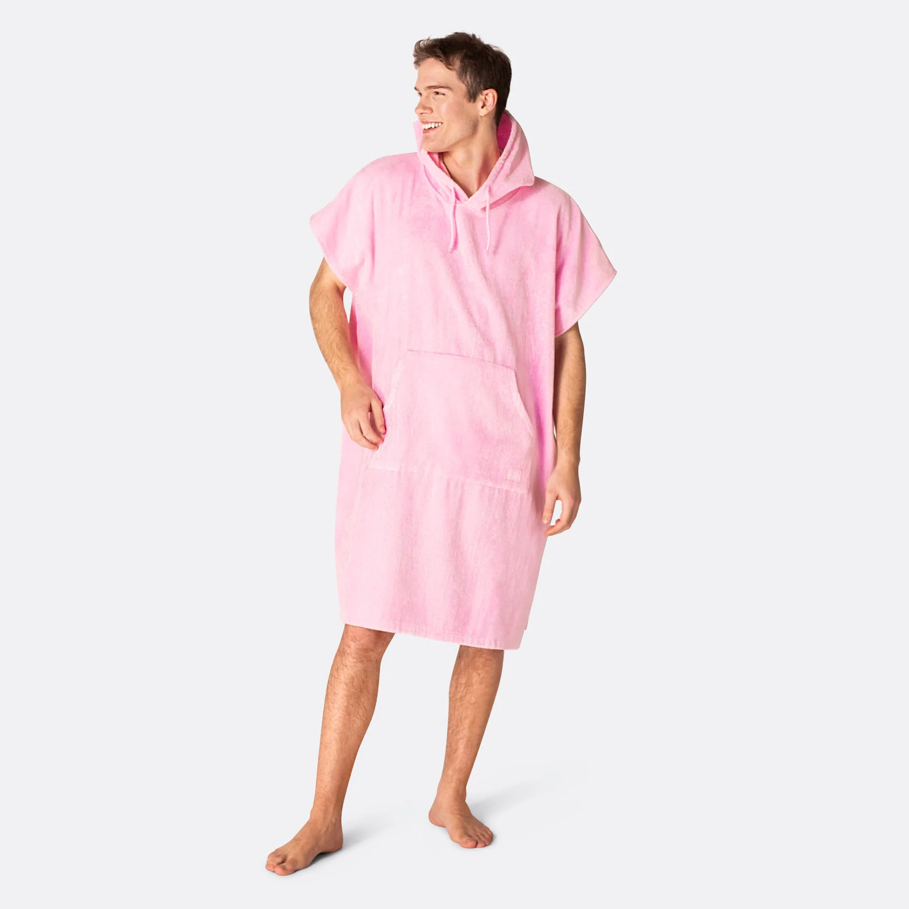 Bubblegum Pink Towel Poncho - Image 9