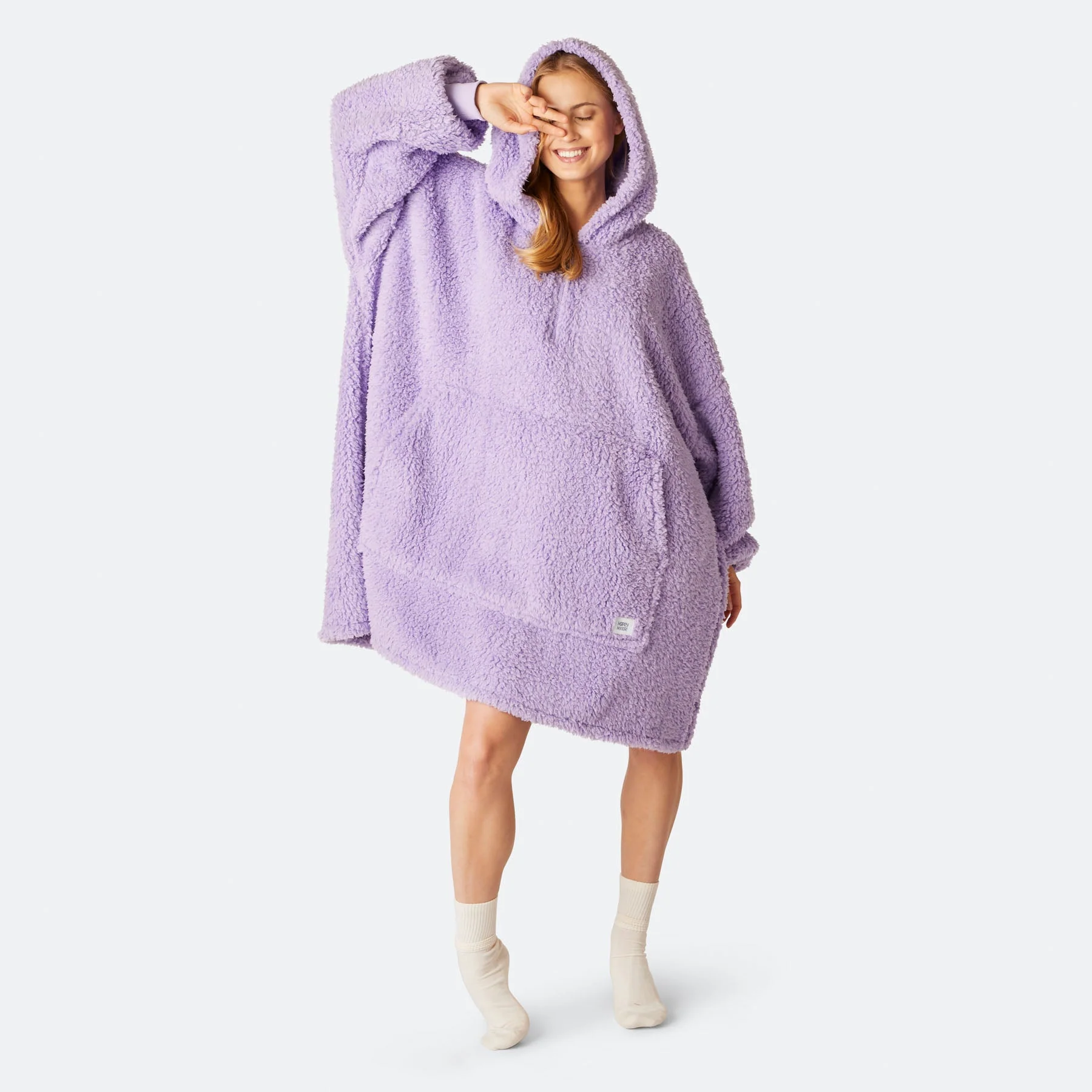 Purple Sherpa HappyHoodie - Image 5