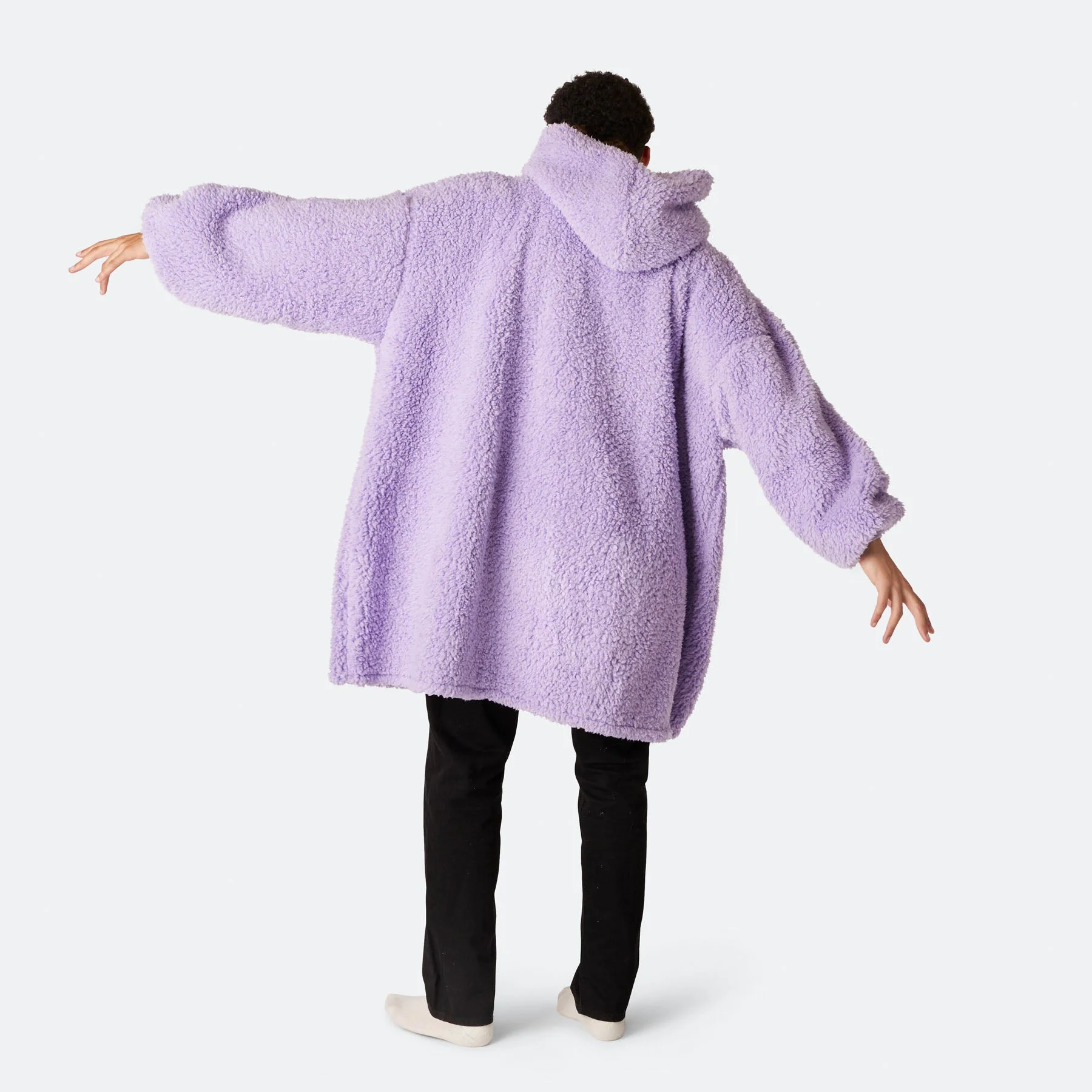 Purple Sherpa HappyHoodie - Image 6