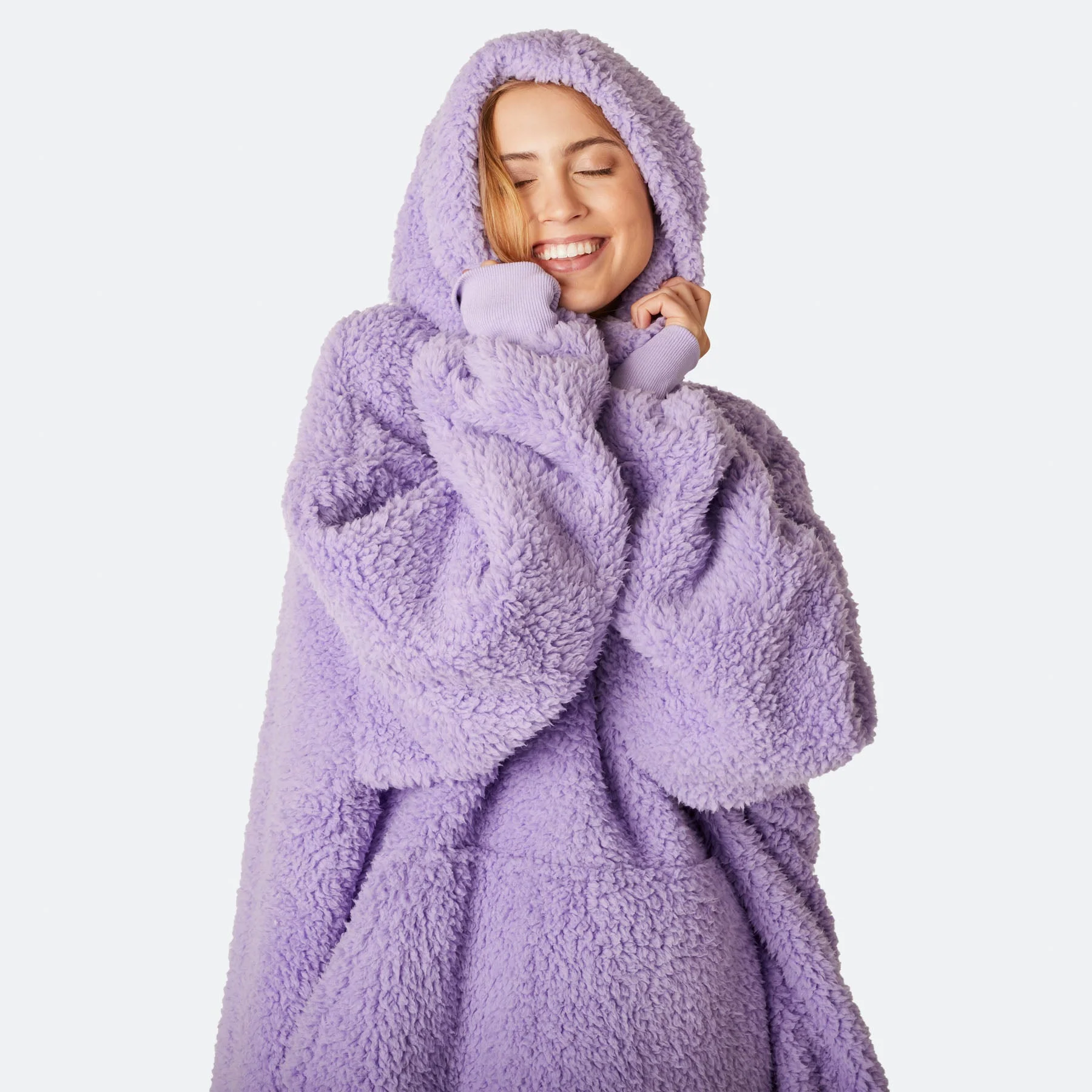 Purple Sherpa HappyHoodie - Image 7