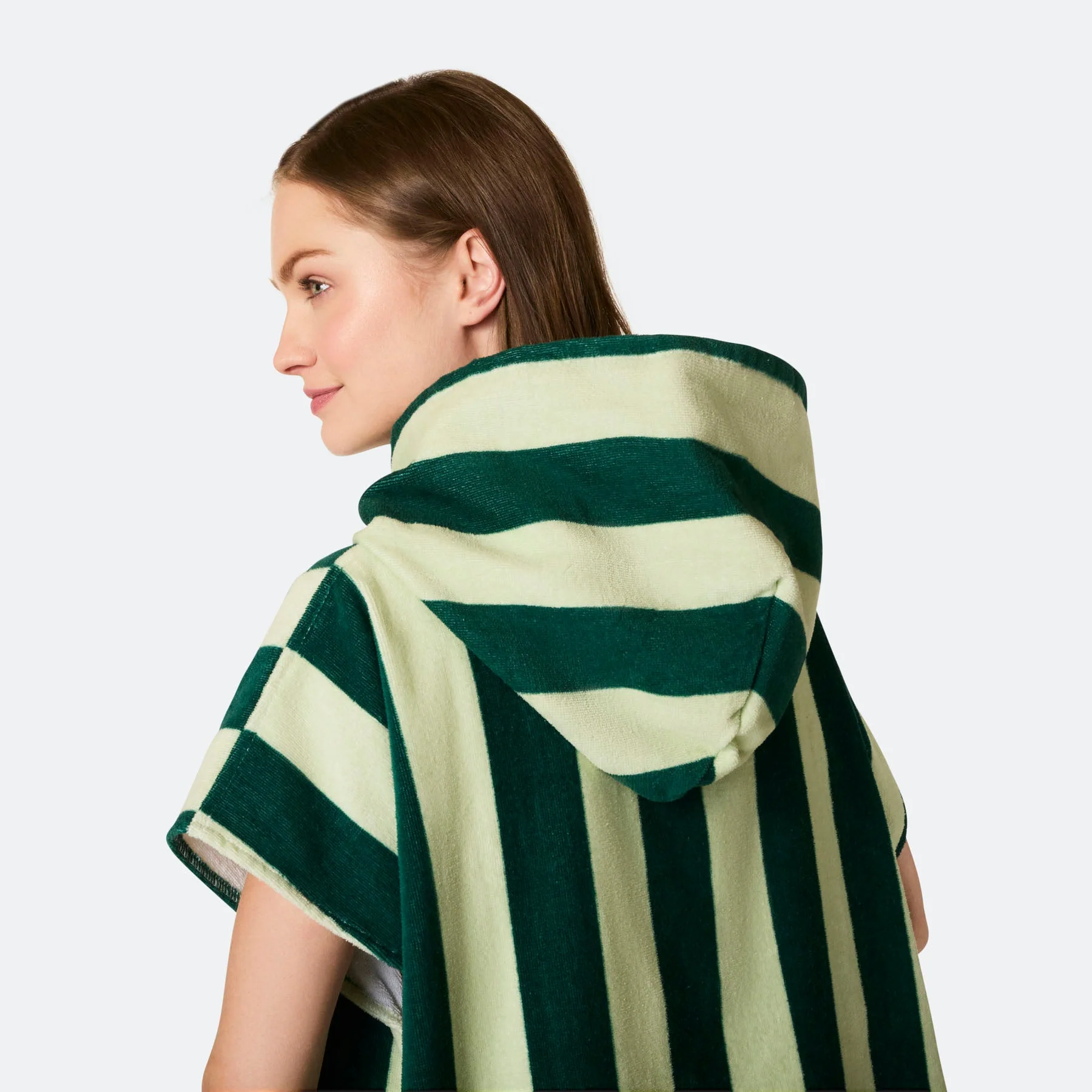 Striped Green Towel Poncho - Image 10