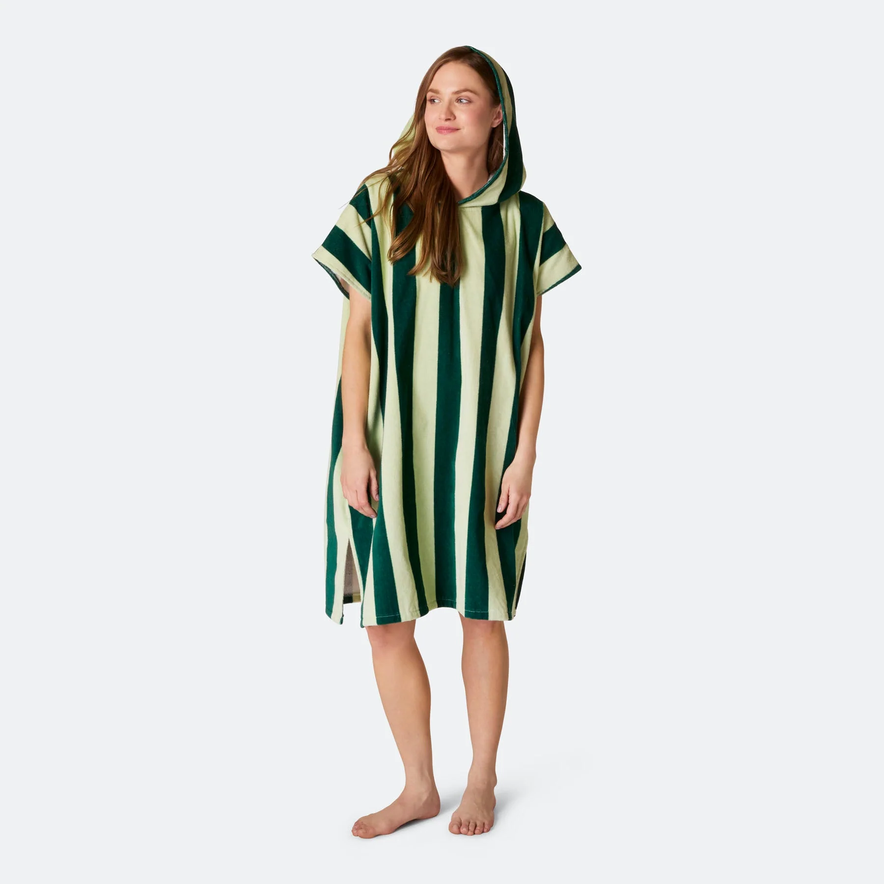 Striped Green Towel Poncho - Image 11