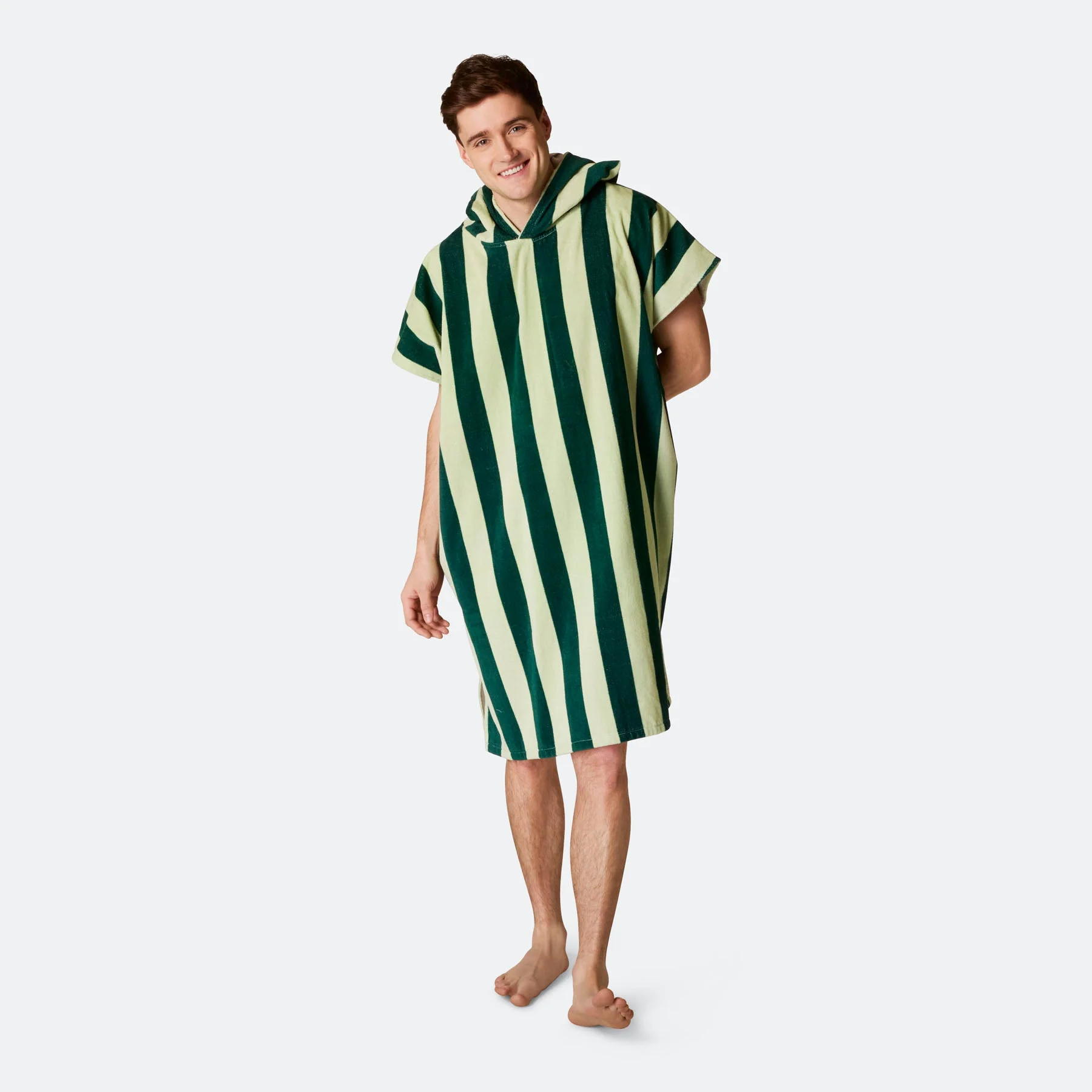 Striped Green Towel Poncho - Image 12