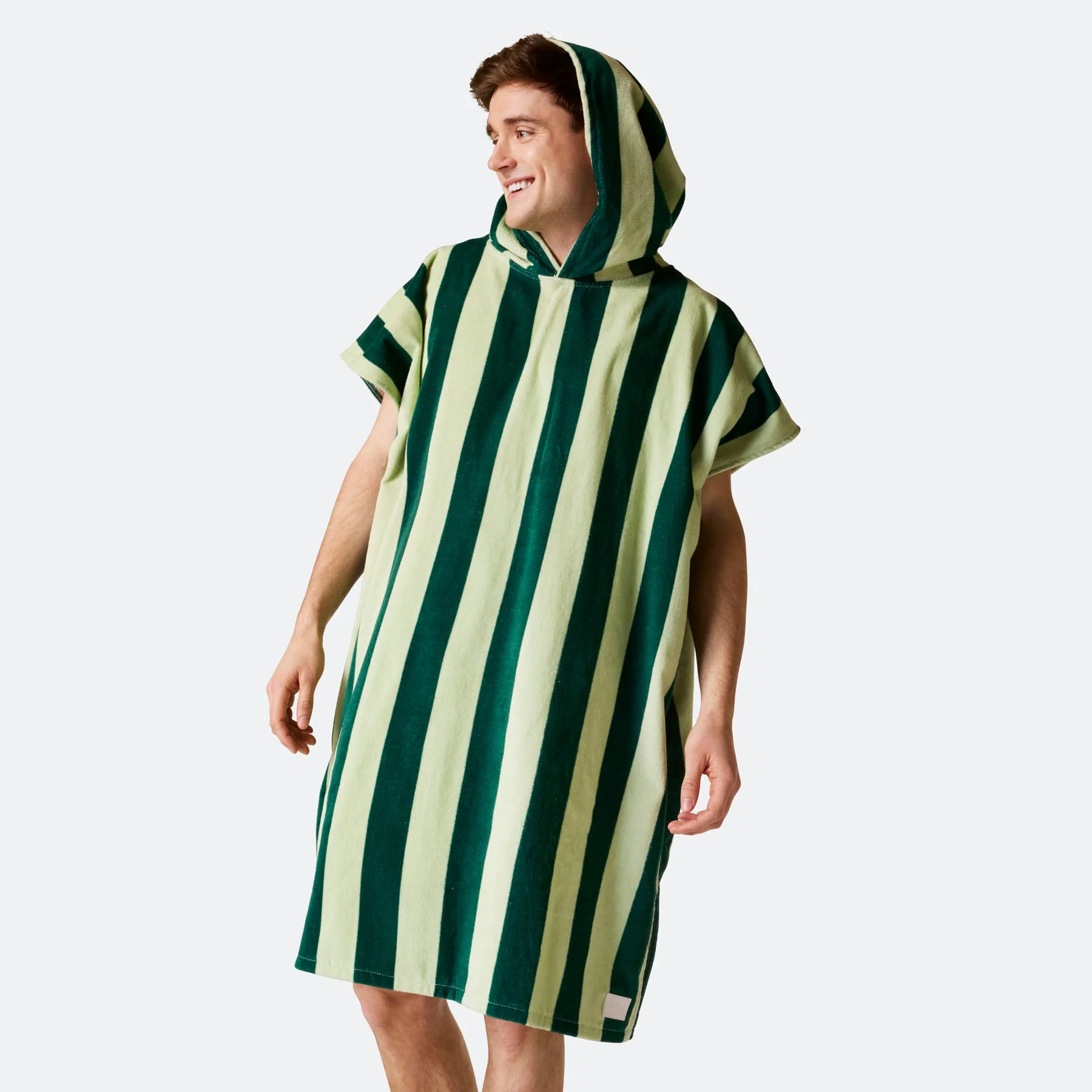 Striped Green Towel Poncho - Image 13