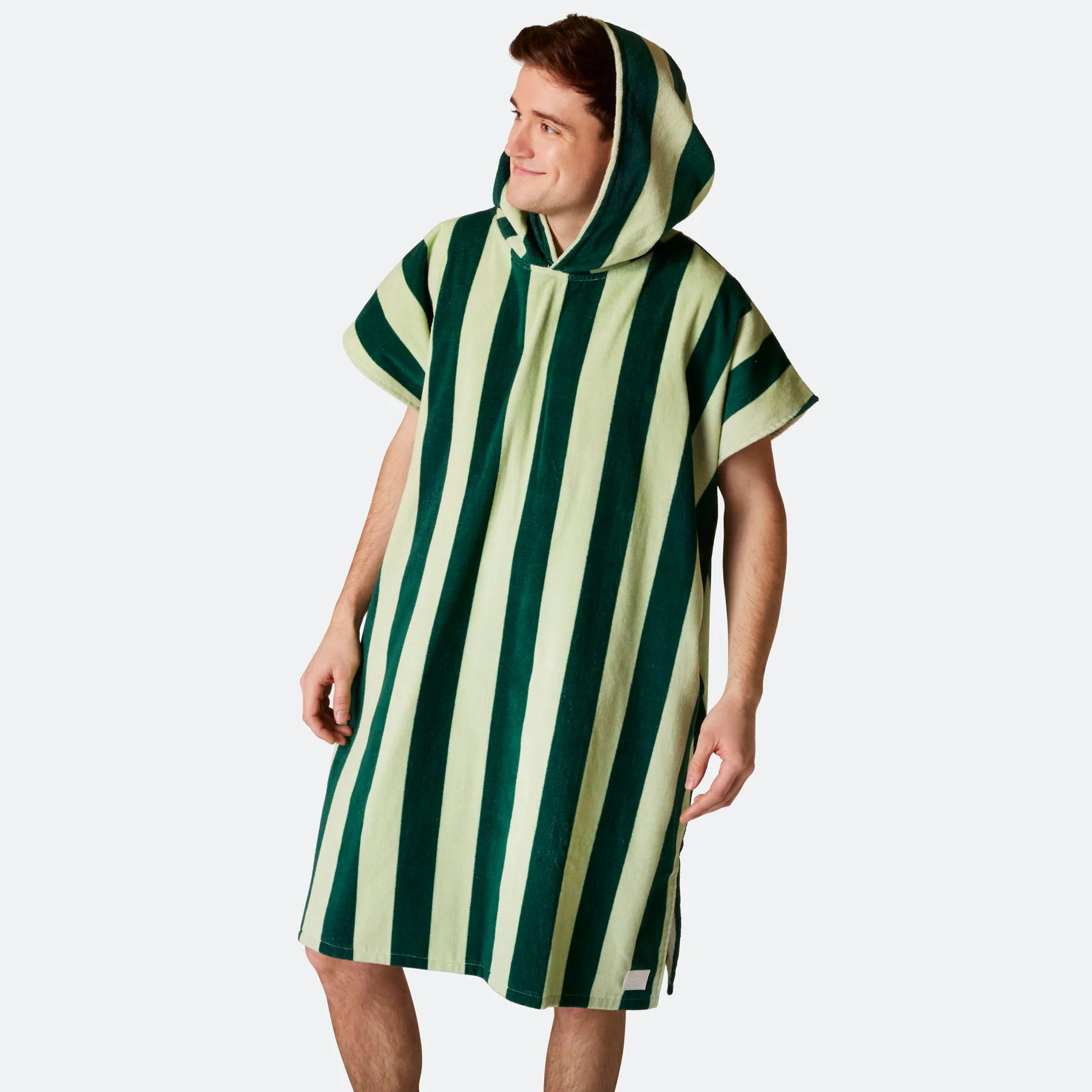 Striped Green Towel Poncho - Image 15