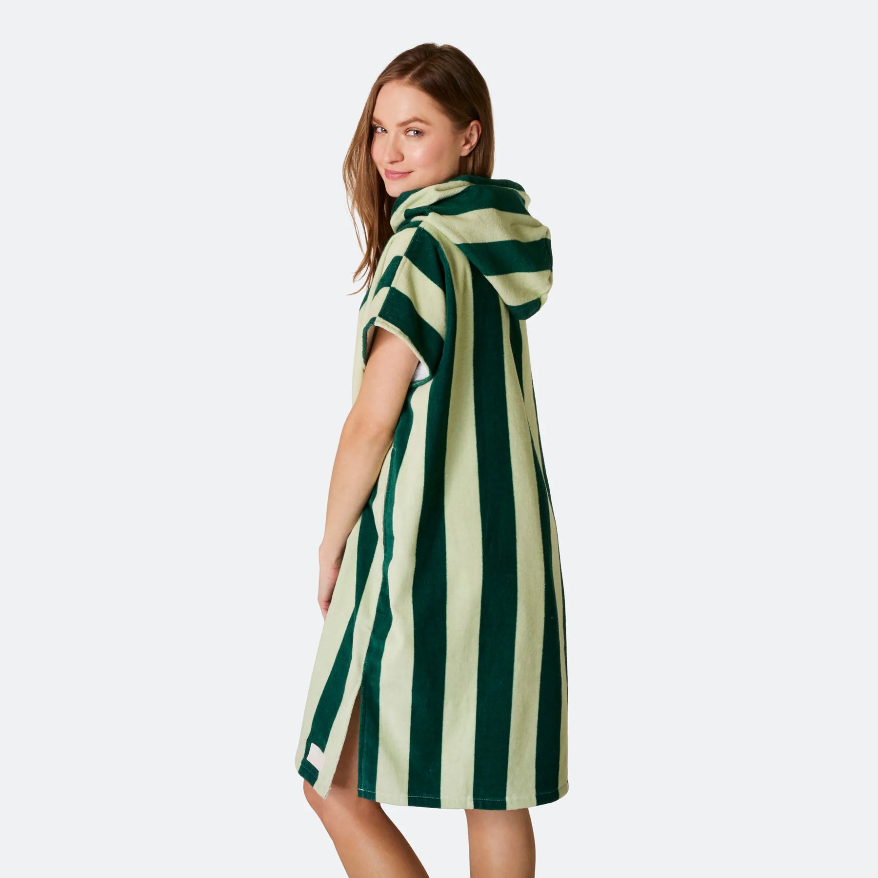 Striped Green Towel Poncho - Image 16