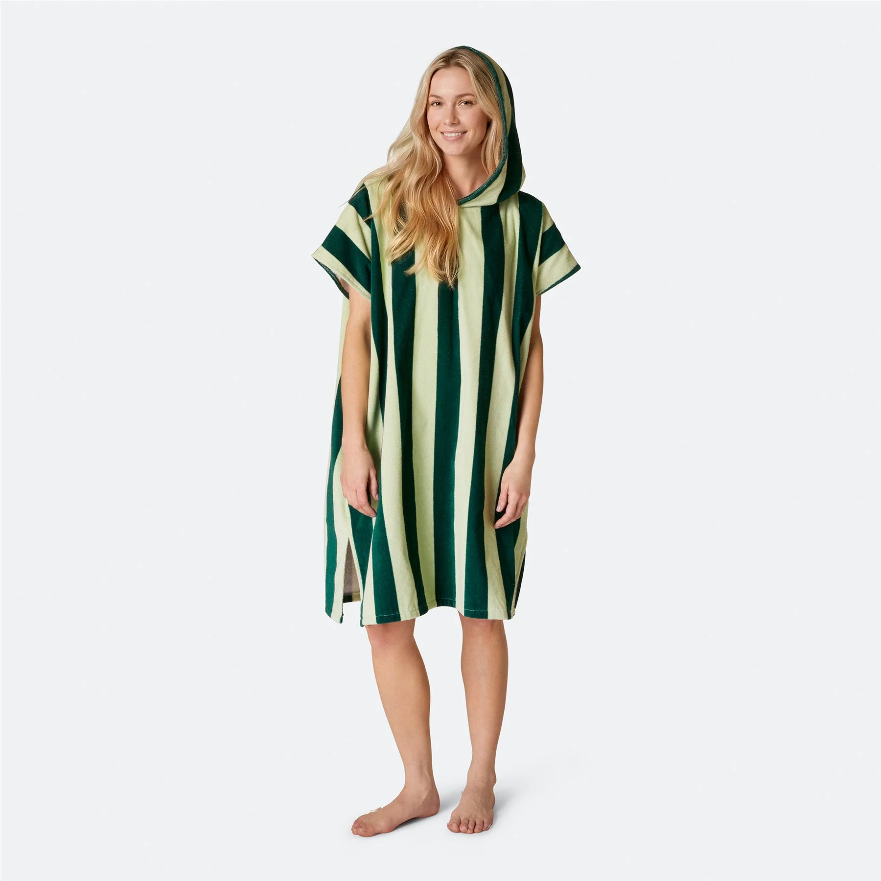 Striped Green Towel Poncho - Image 5