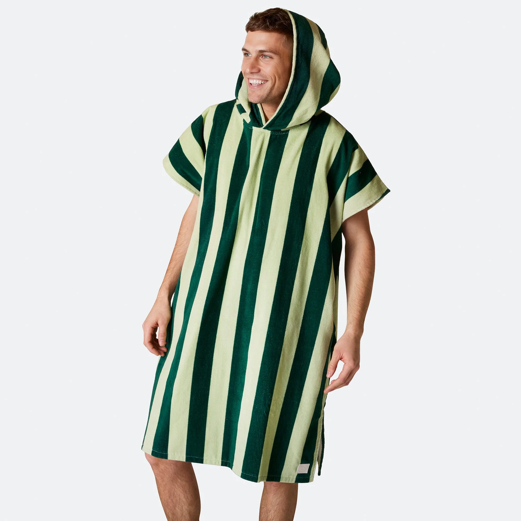 Striped Green Towel Poncho - Image 7