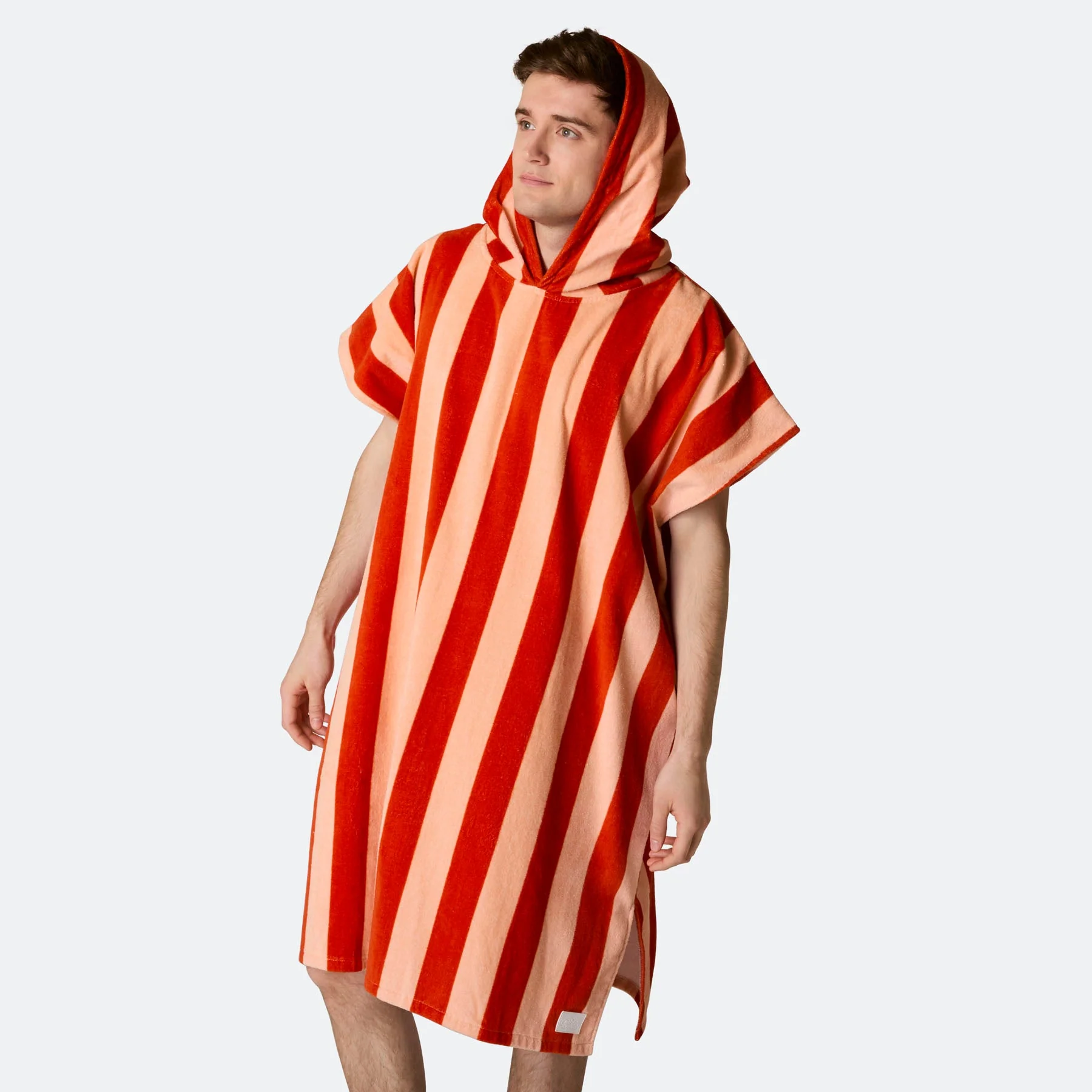 Striped Red Towel Poncho - Image 11