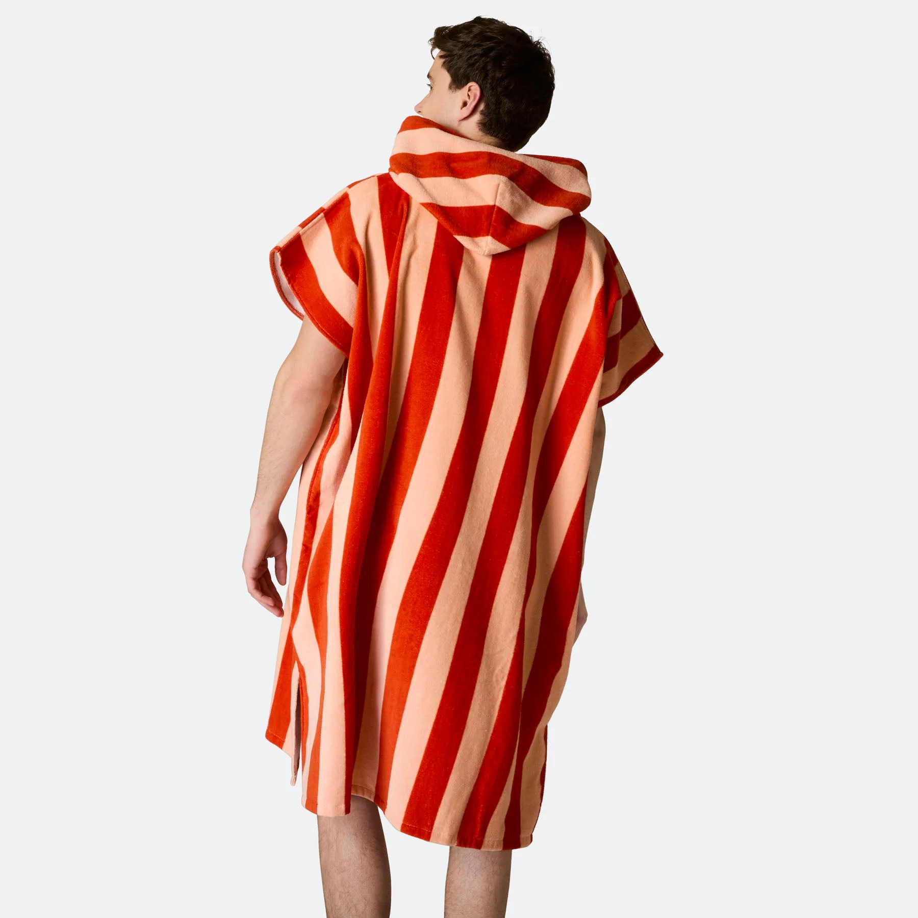 Striped Red Towel Poncho - Image 13