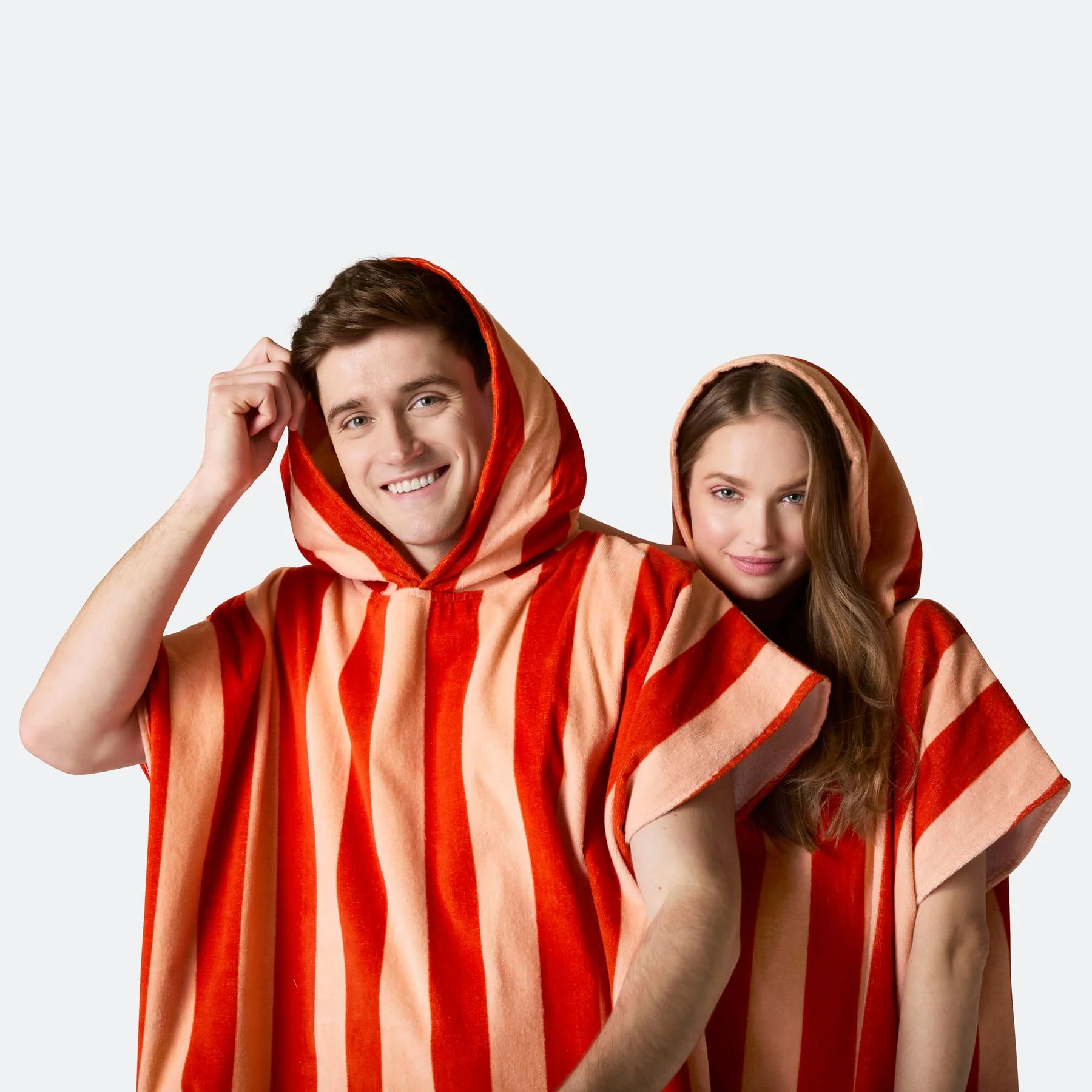Striped Red Towel Poncho - Image 14