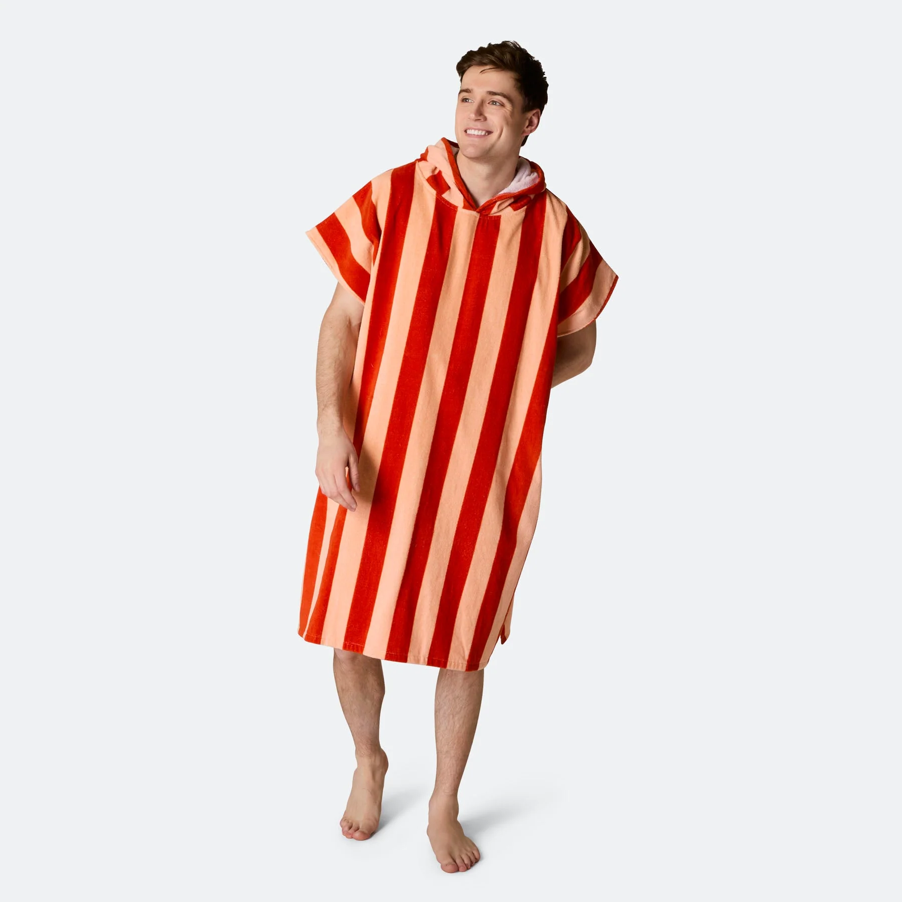 Striped Red Towel Poncho - Image 15