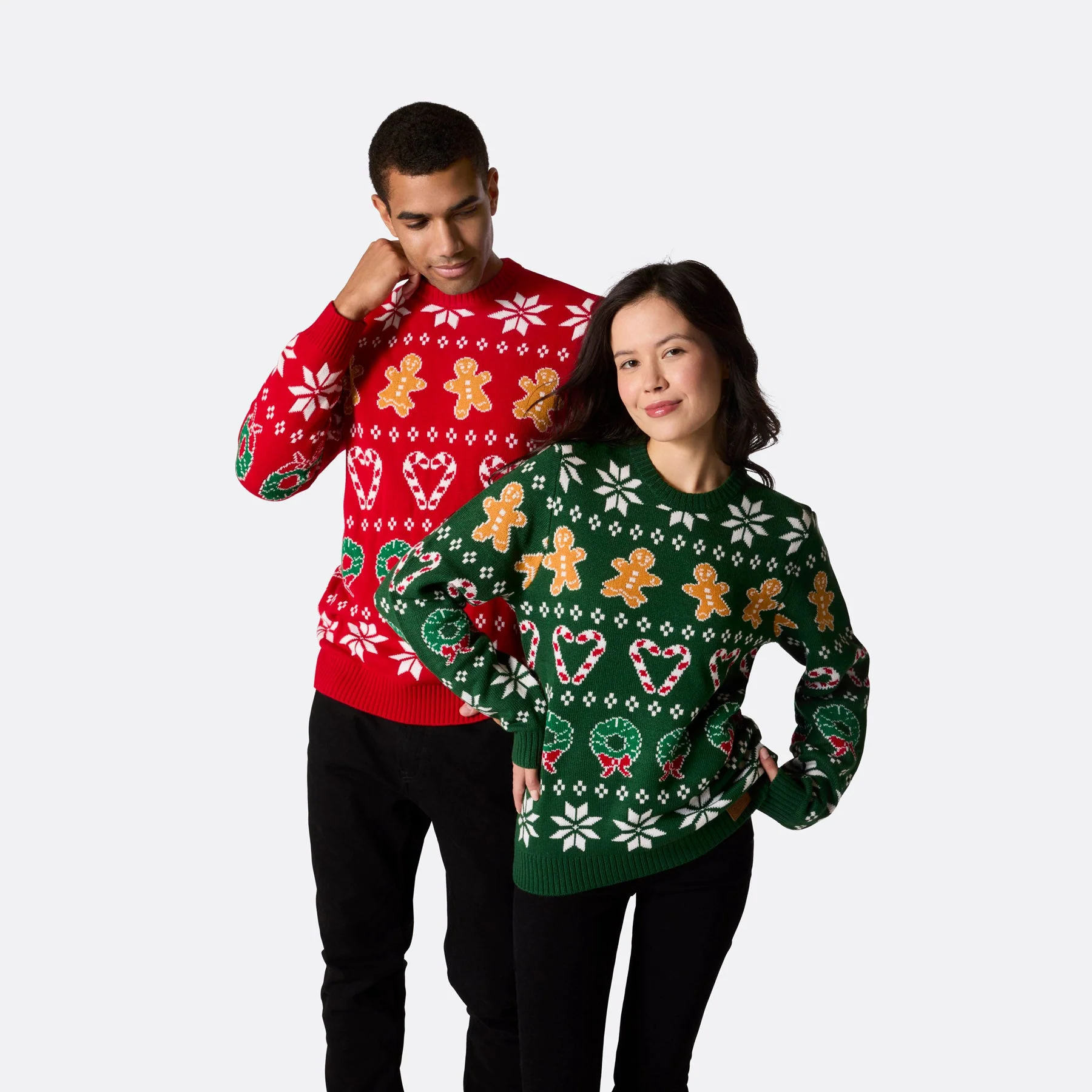 Women's Family Green Christmas Sweater - Image 8