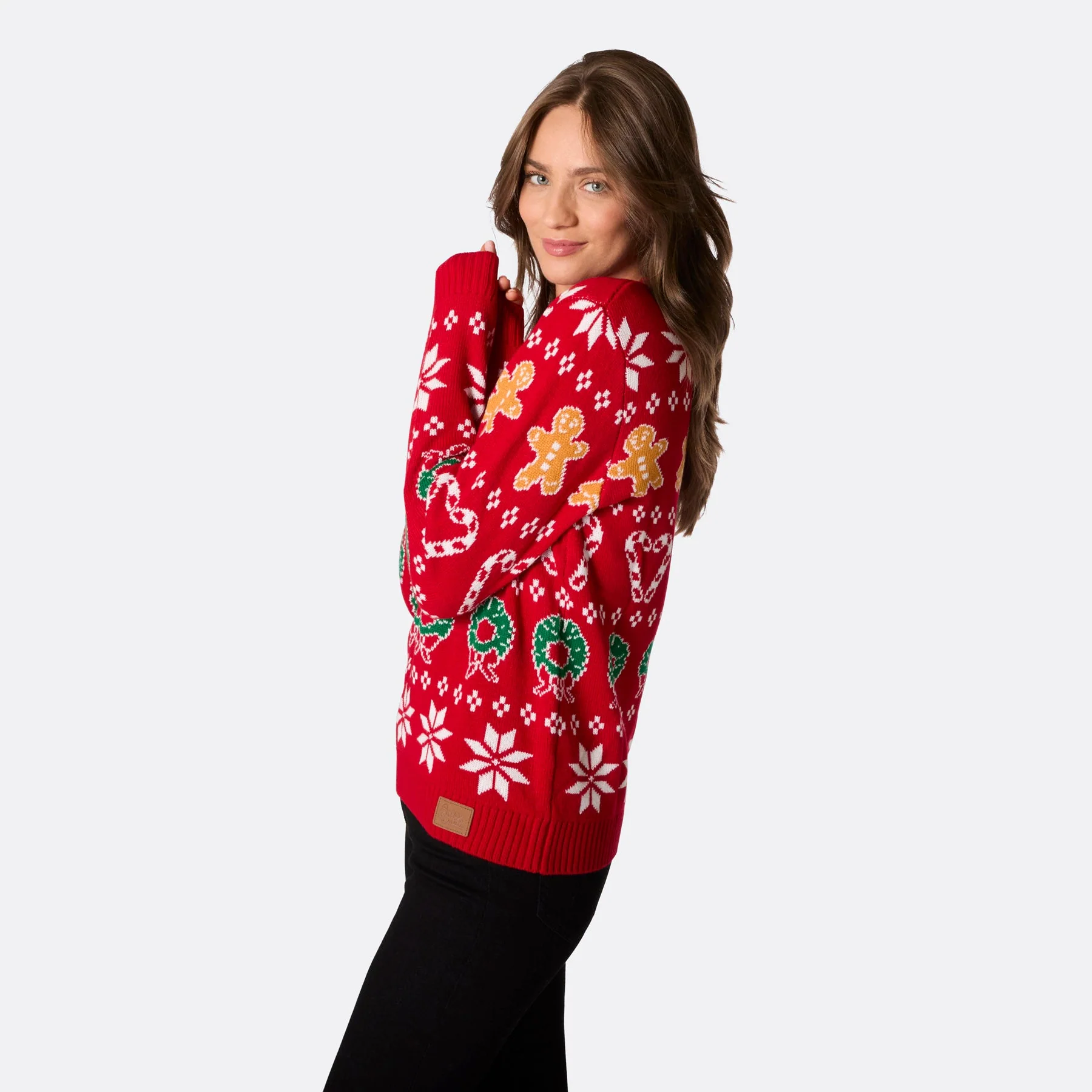 Women's Family Red Christmas Sweater - Image 3