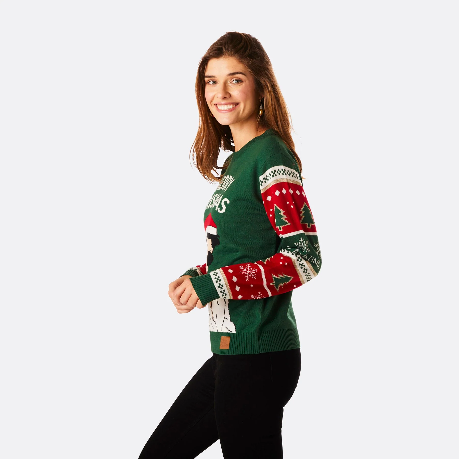 Women's Merry Krismas Christmas Sweater - Image 3