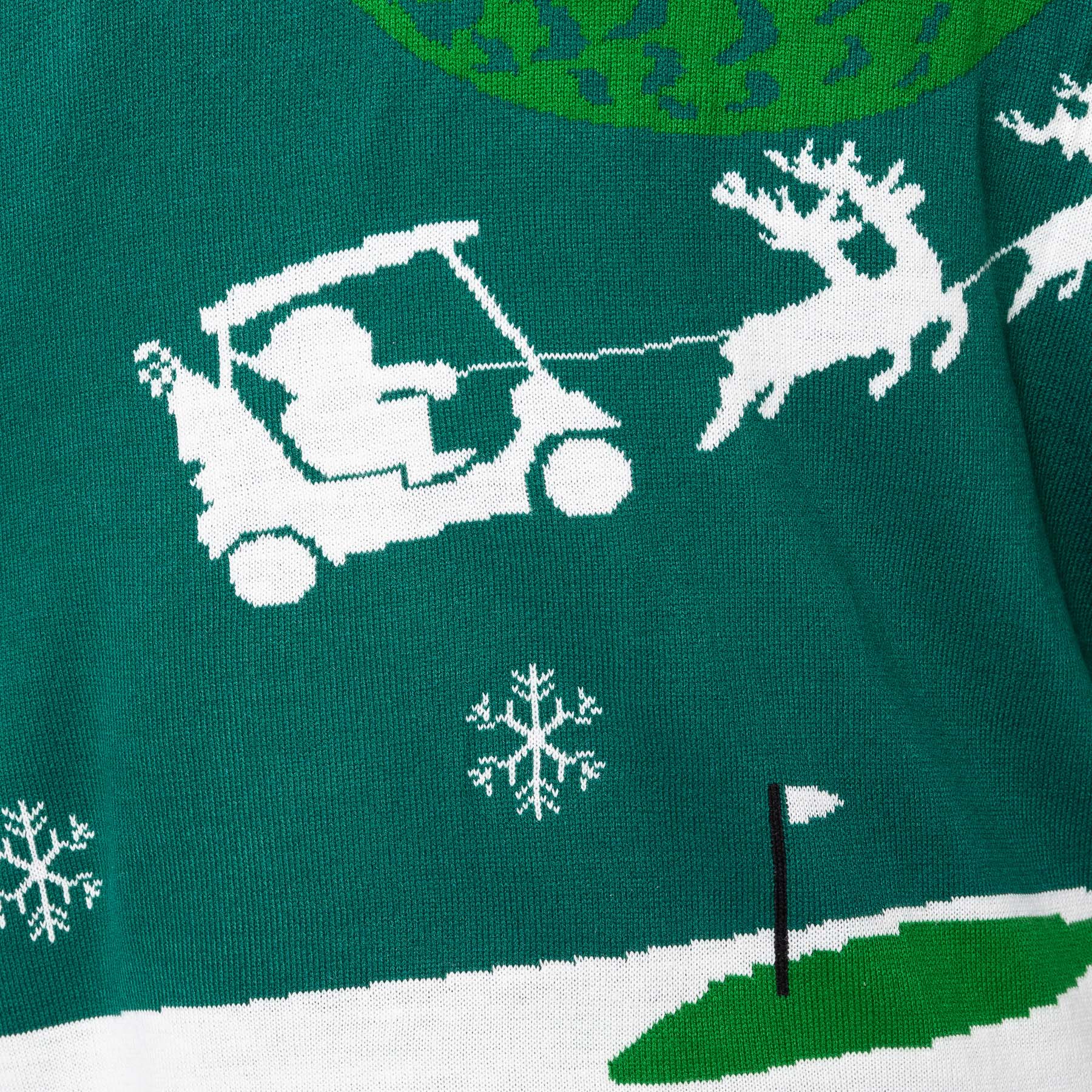 Women's Santa Golfer Christmas Sweater - Image 5