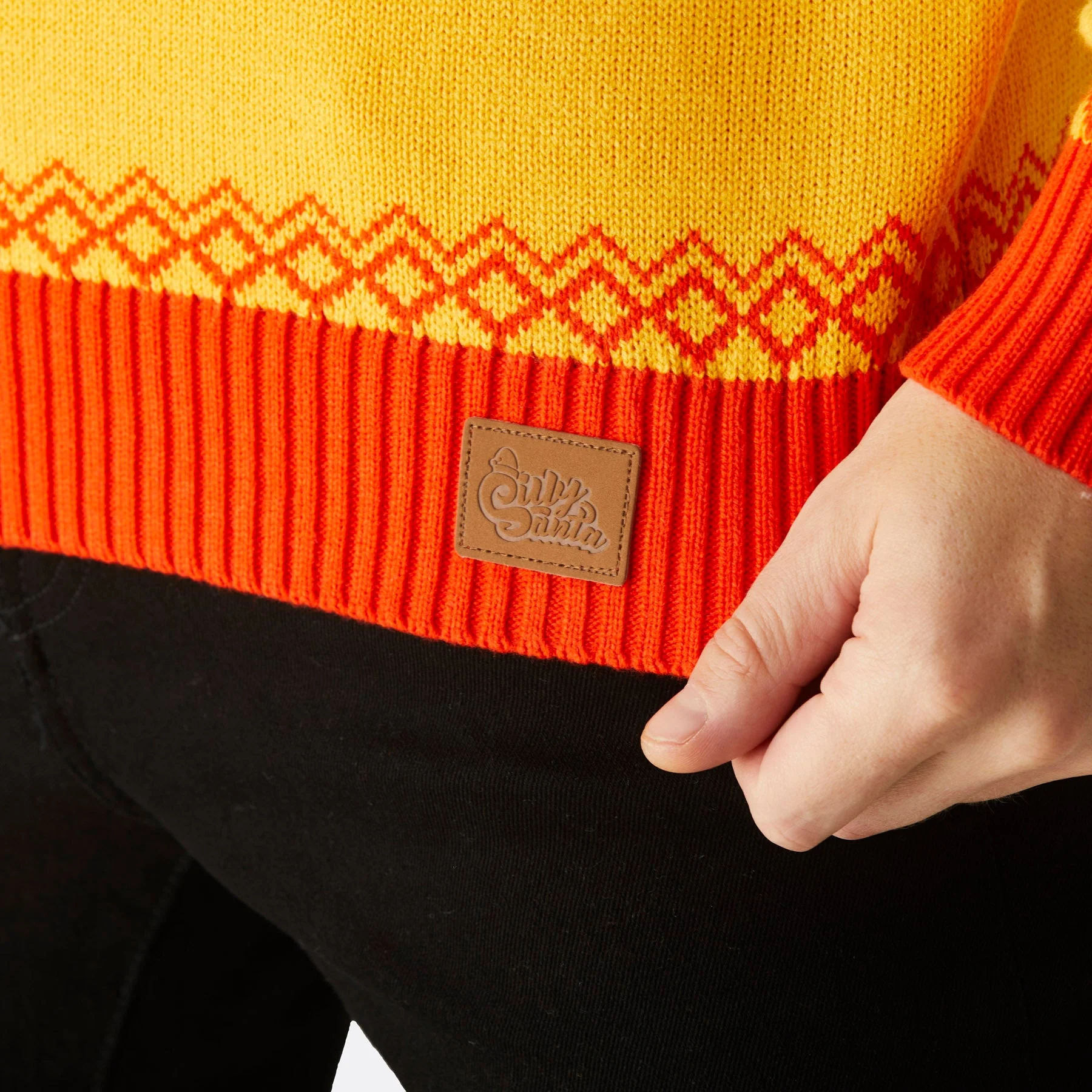 Womens Yellow Easter Sweater - Image 5